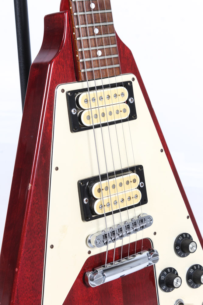 Vintage Ibanez Flying V Style Korina Electric Guitar and Case