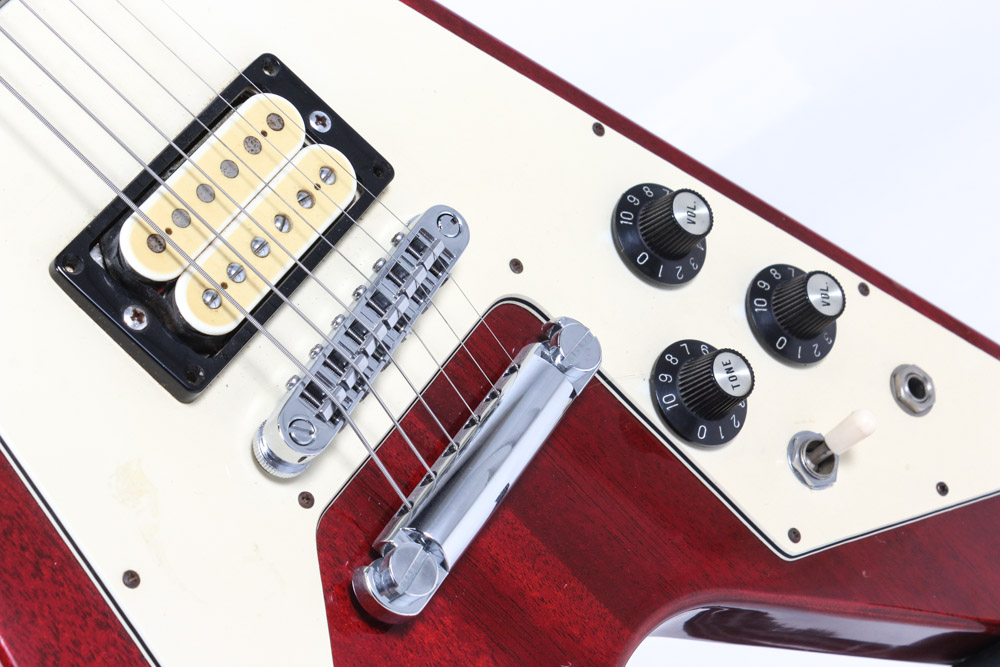 Vintage Ibanez Flying V Style Korina Electric Guitar and Case