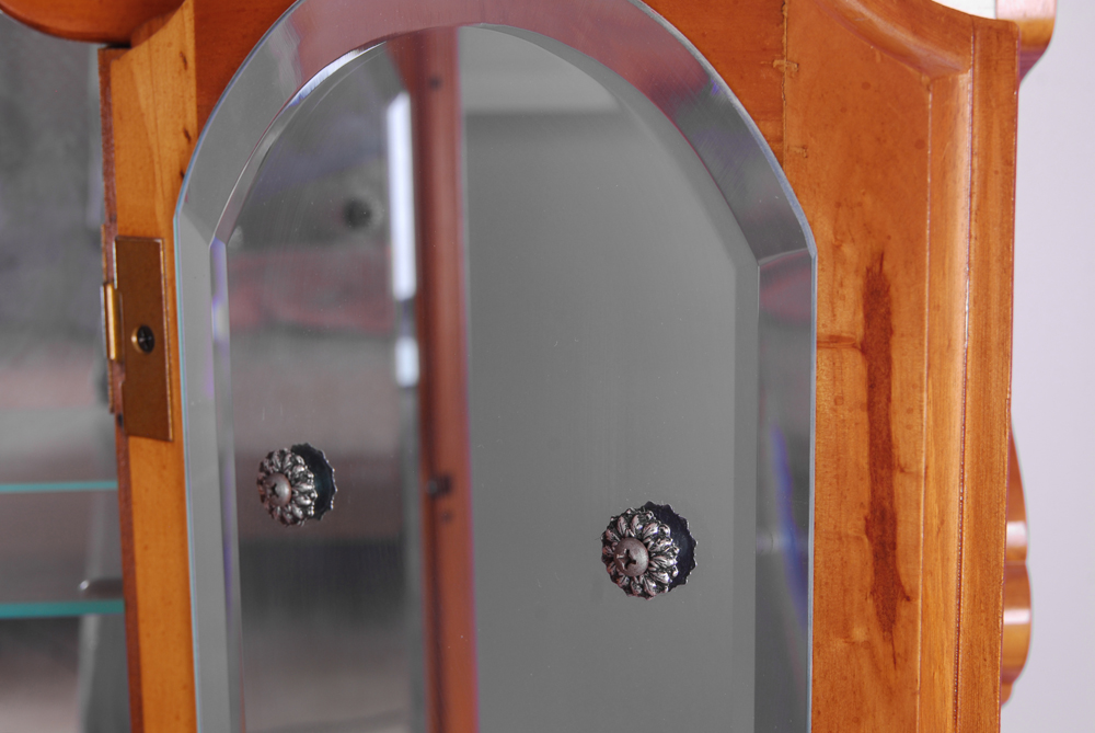 Vintage Vanity Hutch and Chair by Dixie Furniture