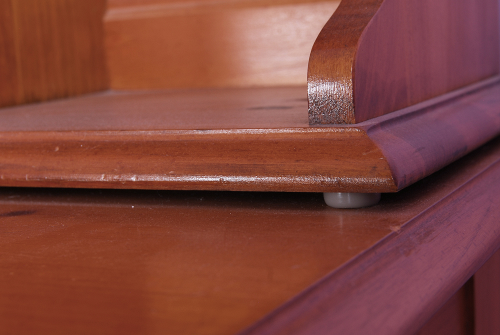 Vintage Vanity Hutch and Chair by Dixie Furniture