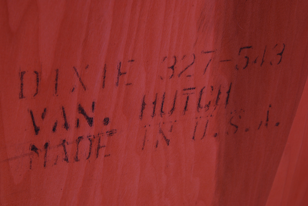 Vintage Vanity Hutch and Chair by Dixie Furniture