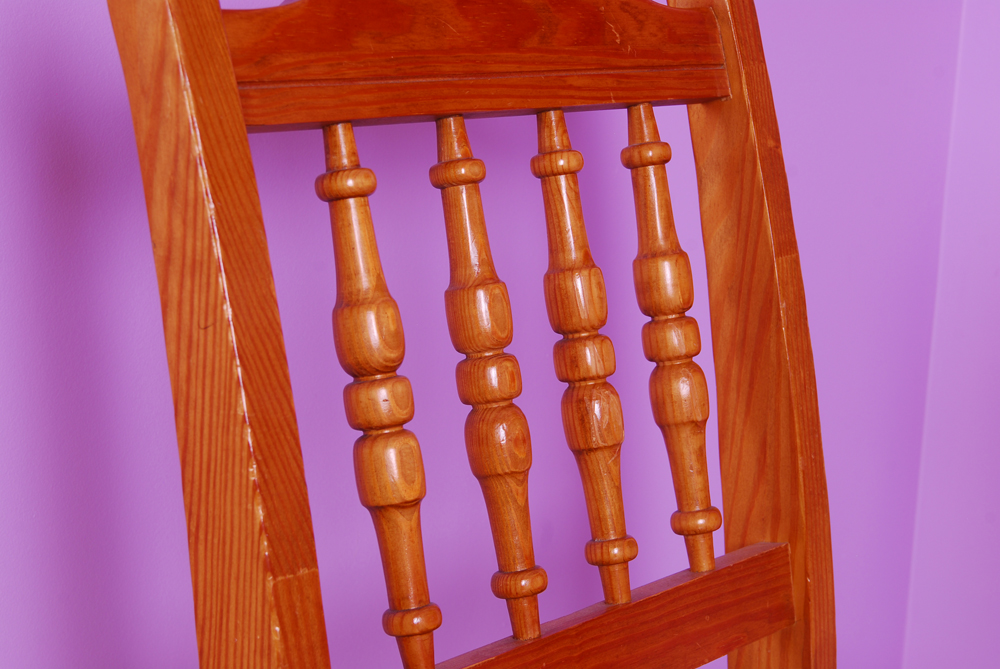 Vintage Vanity Hutch and Chair by Dixie Furniture