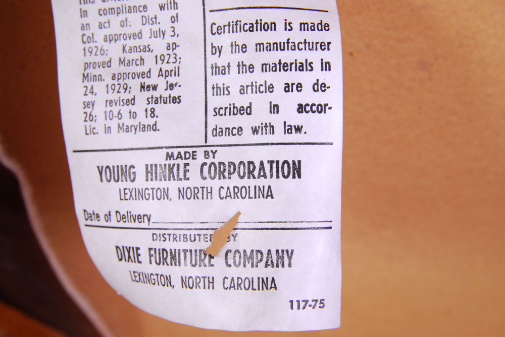 Vintage Vanity Hutch and Chair by Dixie Furniture