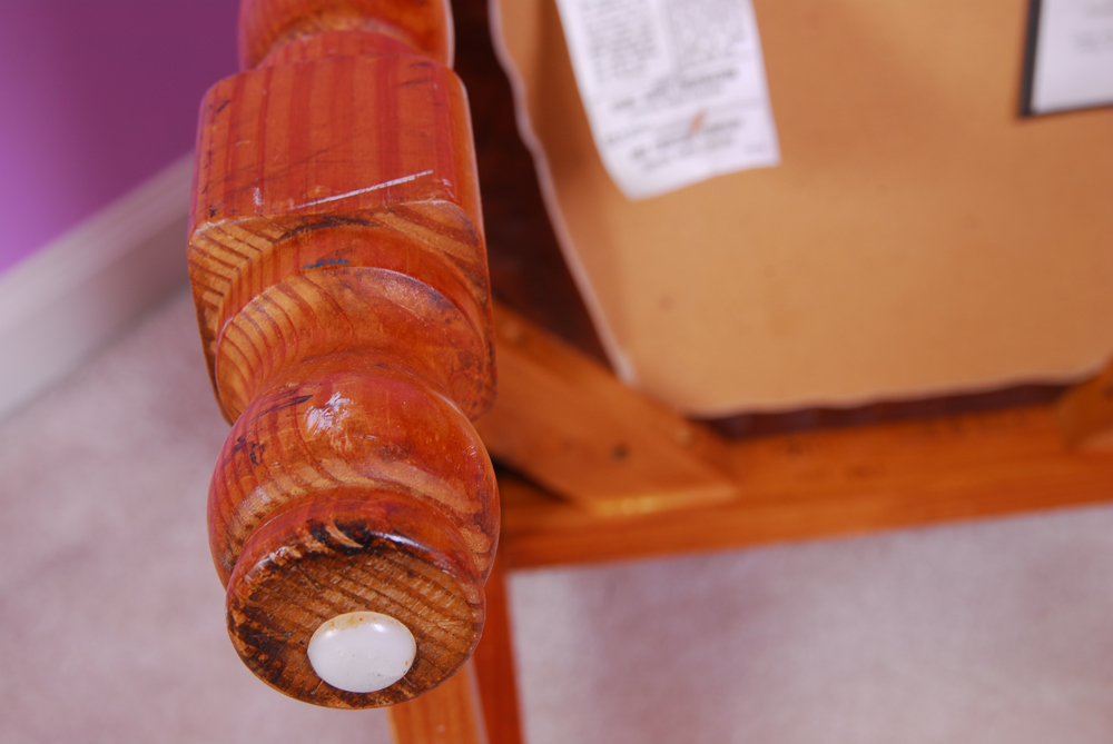 Vintage Vanity Hutch and Chair by Dixie Furniture