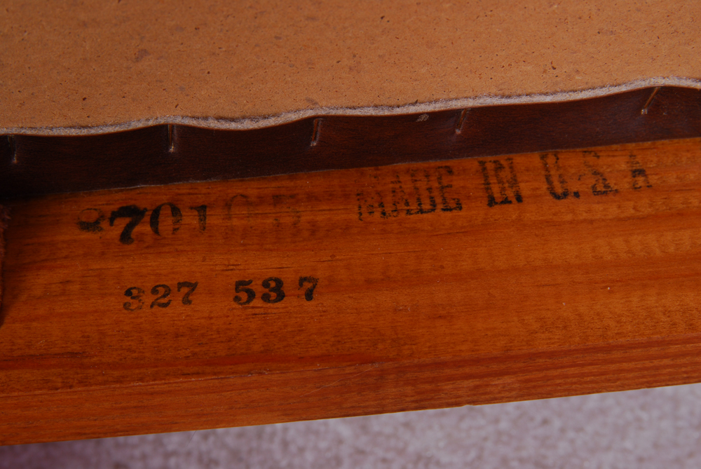 Vintage Vanity Hutch and Chair by Dixie Furniture