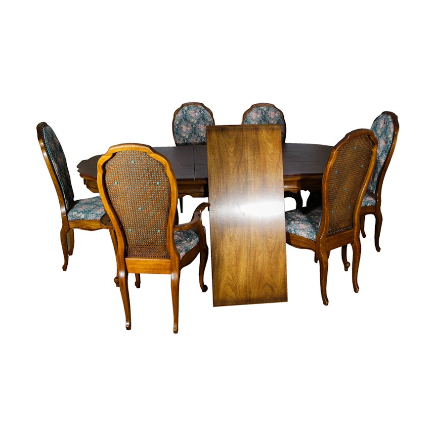 Louis XV Style Dining Room Table and Chairs