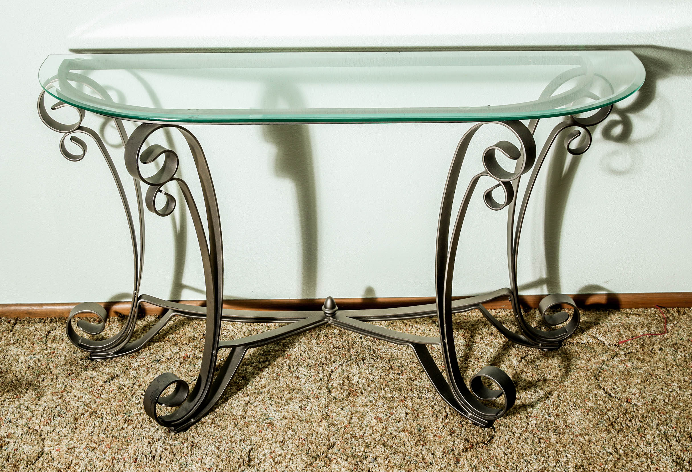 Glass Top Entry Table