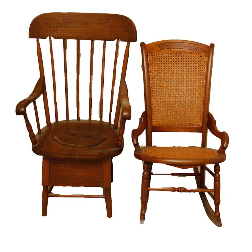 Mid-20th Century Wooden Chairs