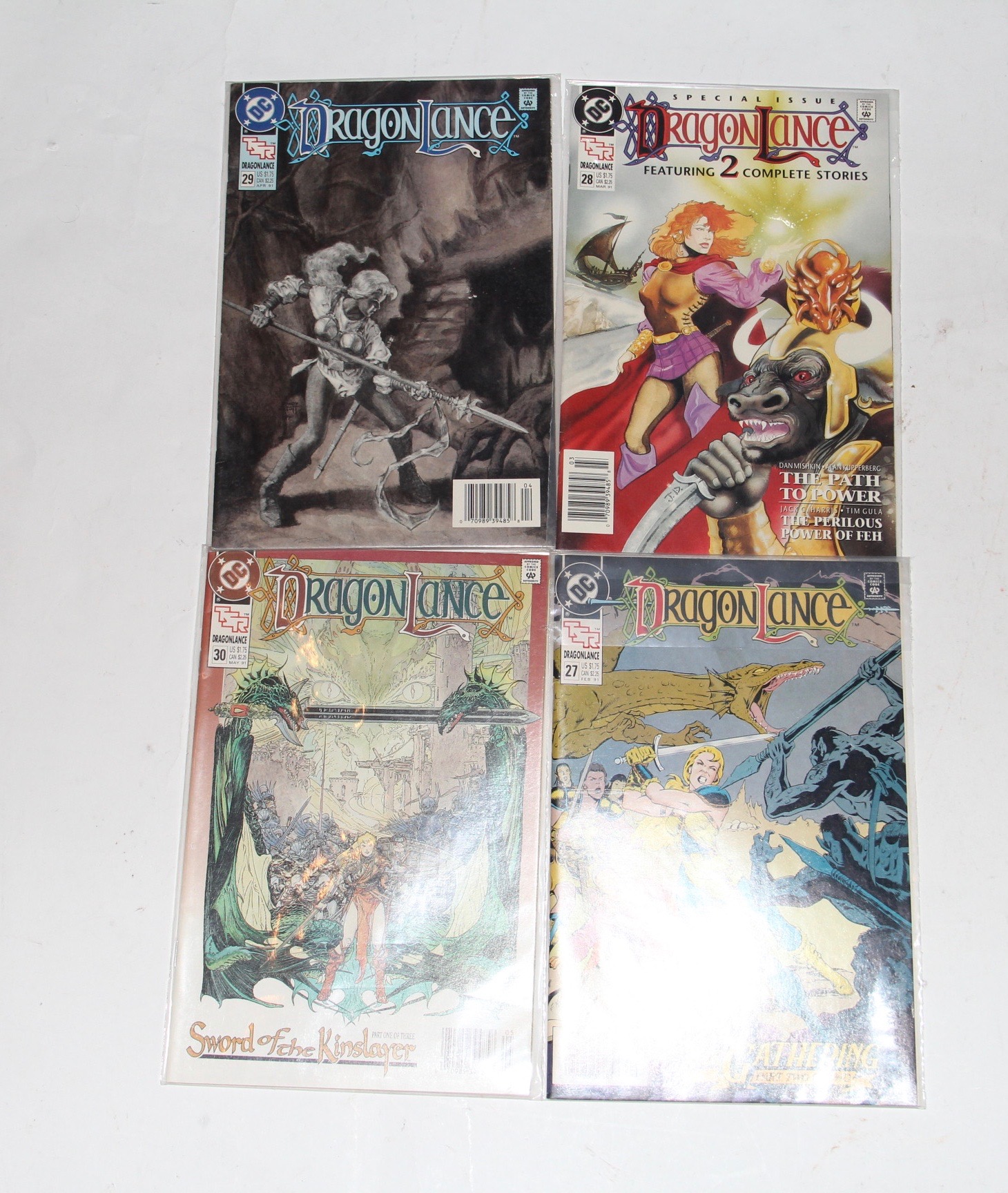 DC Comics "Dragon Lance" Comic Books Including First Issue