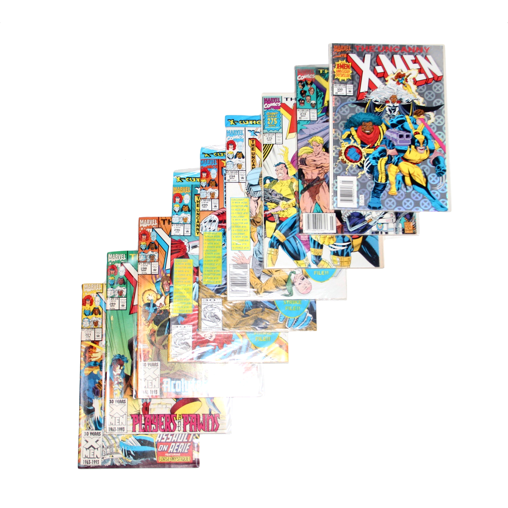 Marvel Comics "The Uncanny X-Men" Comic Books