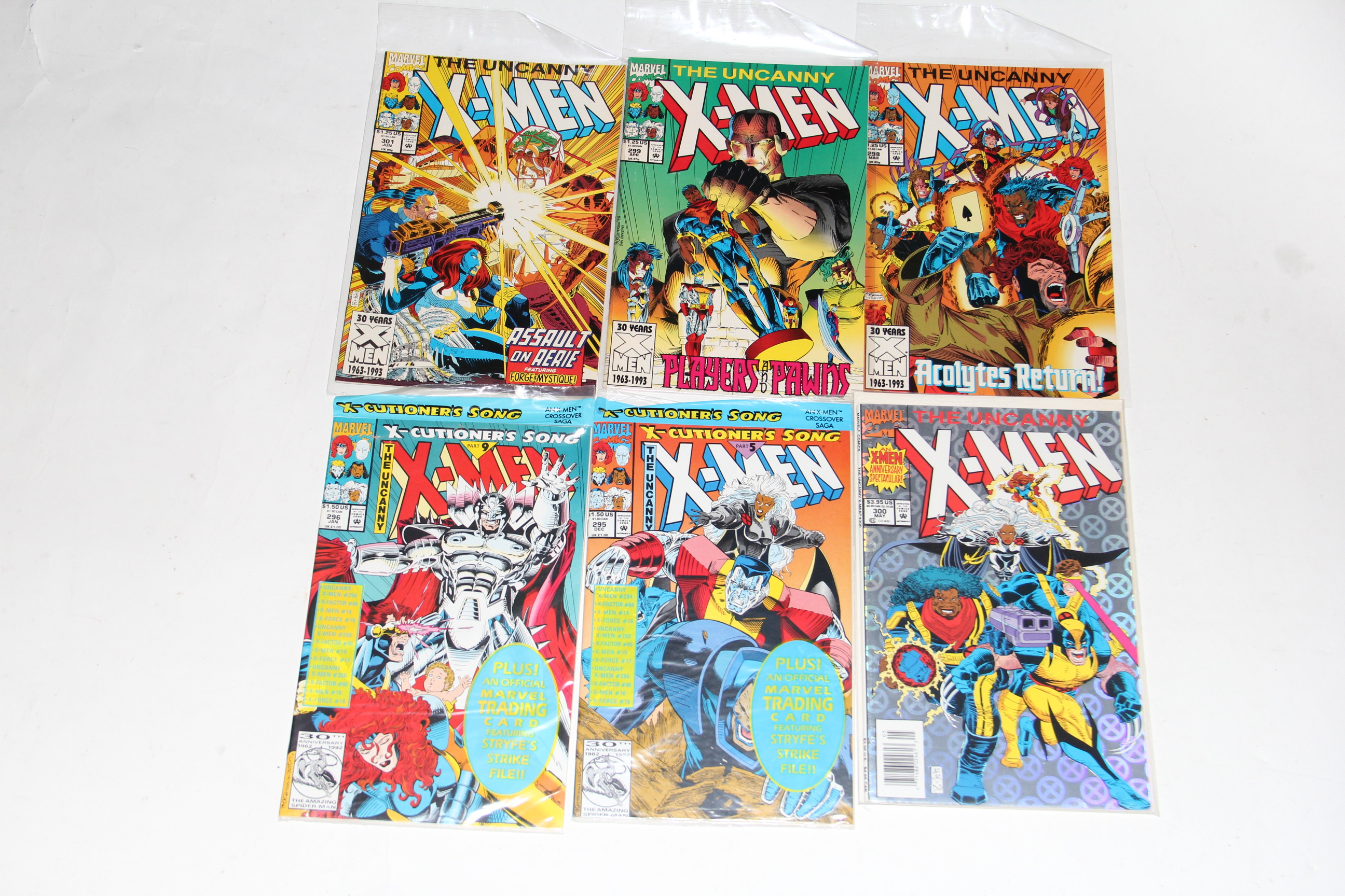 Marvel Comics "The Uncanny X-Men" Comic Books