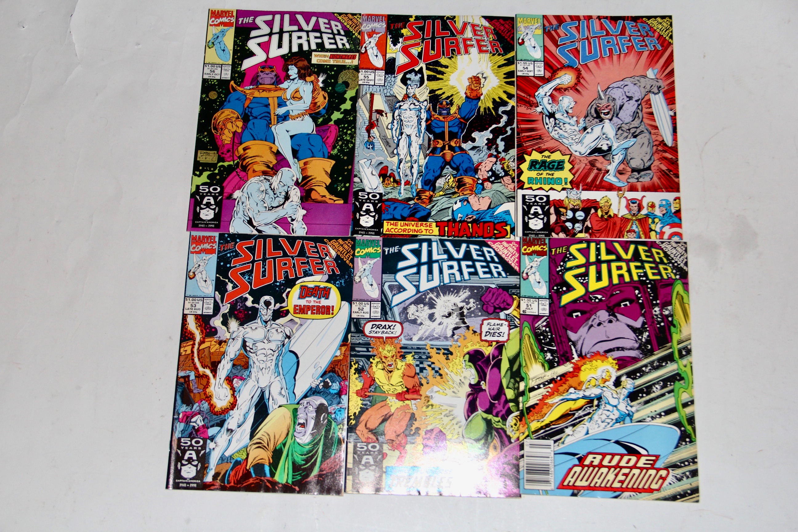 Second Series "Silver Surfer" Marvel Comic Books