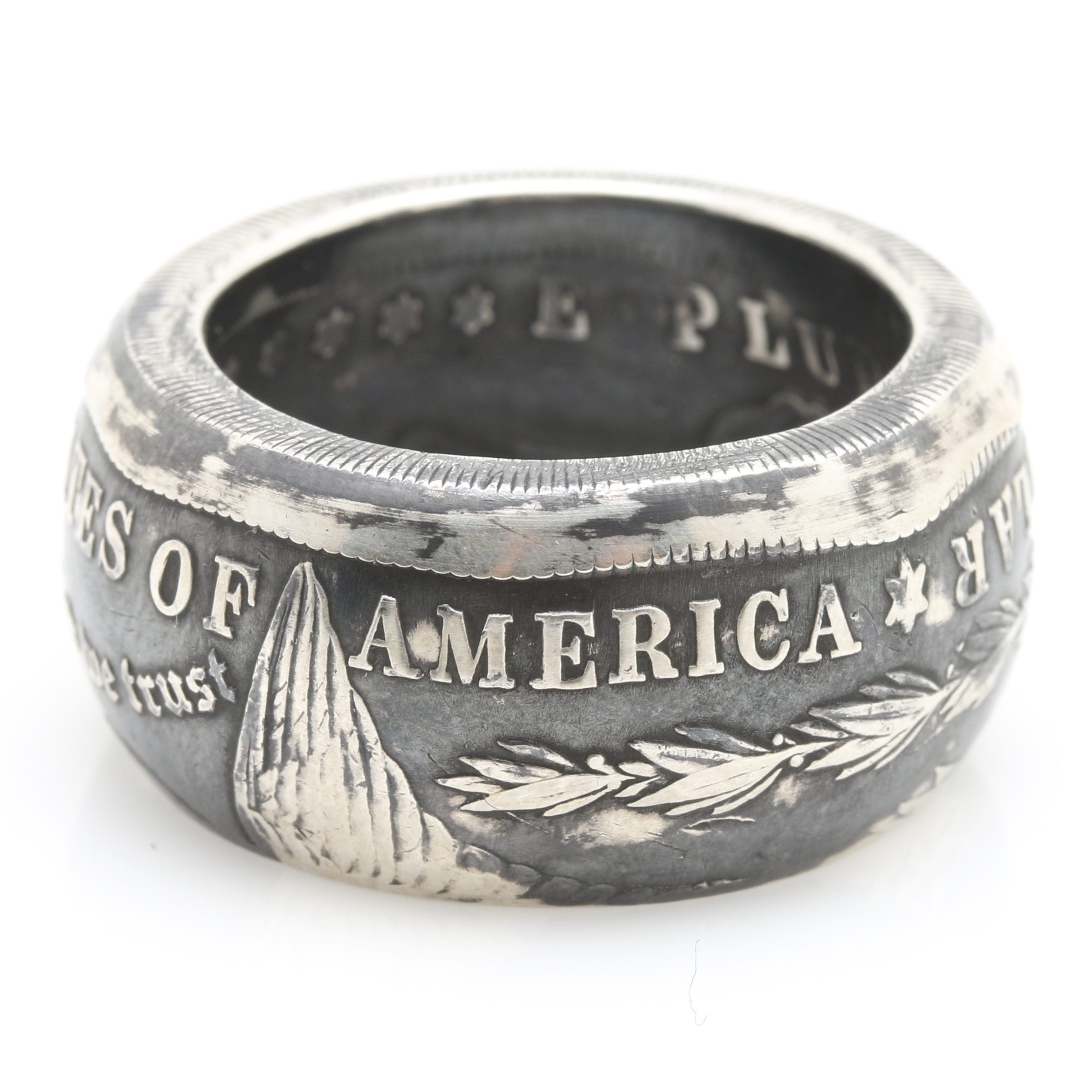 Vintage Morgan Silver Dollar Coin Ring
