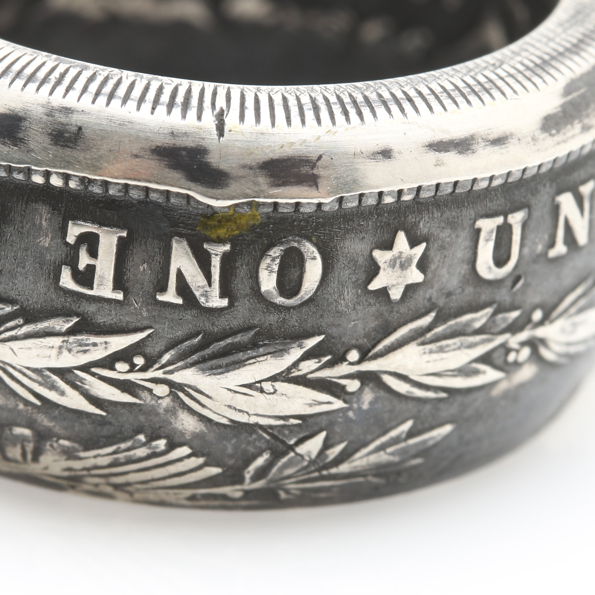 Vintage Morgan Silver Dollar Coin Ring