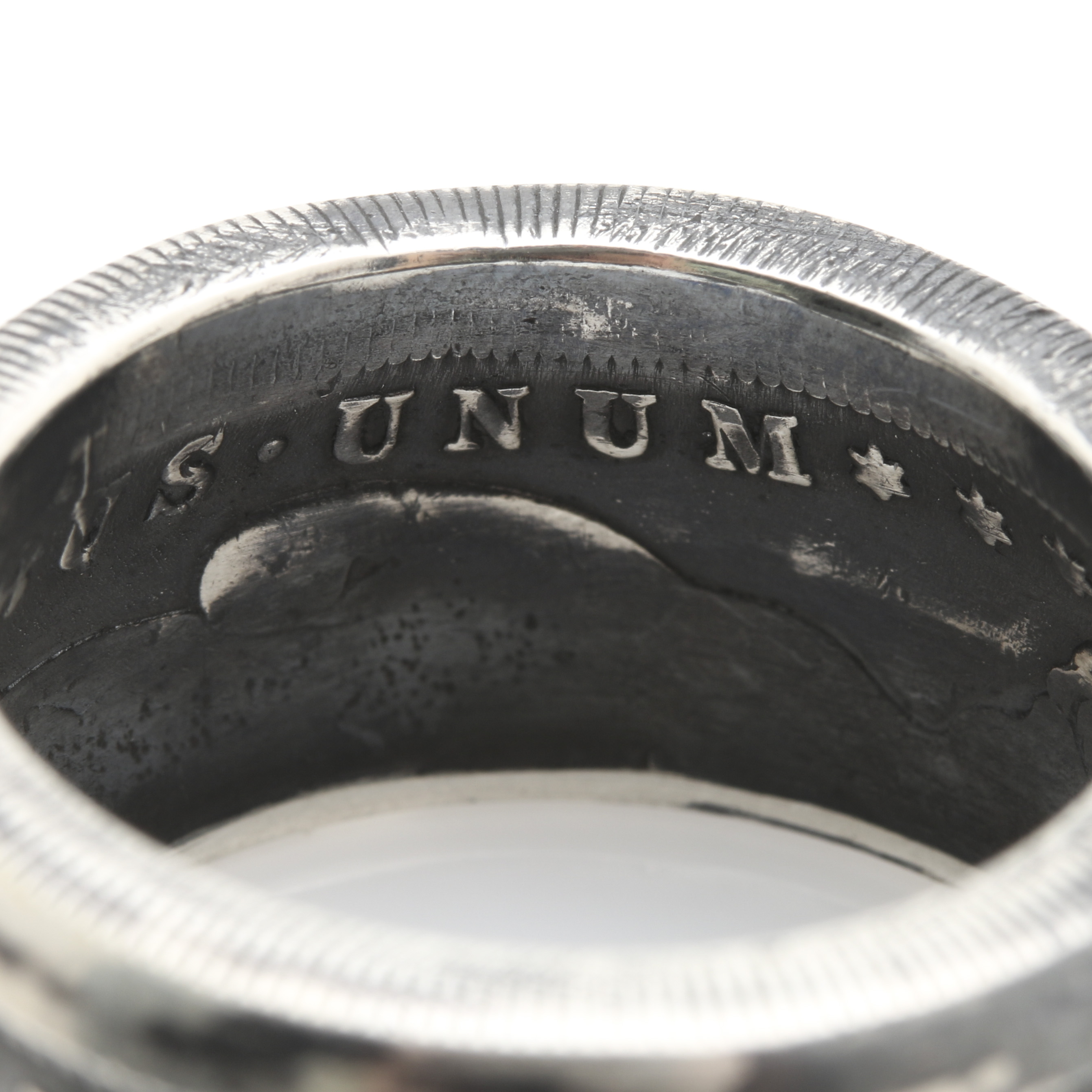 Vintage Morgan Silver Dollar Coin Ring