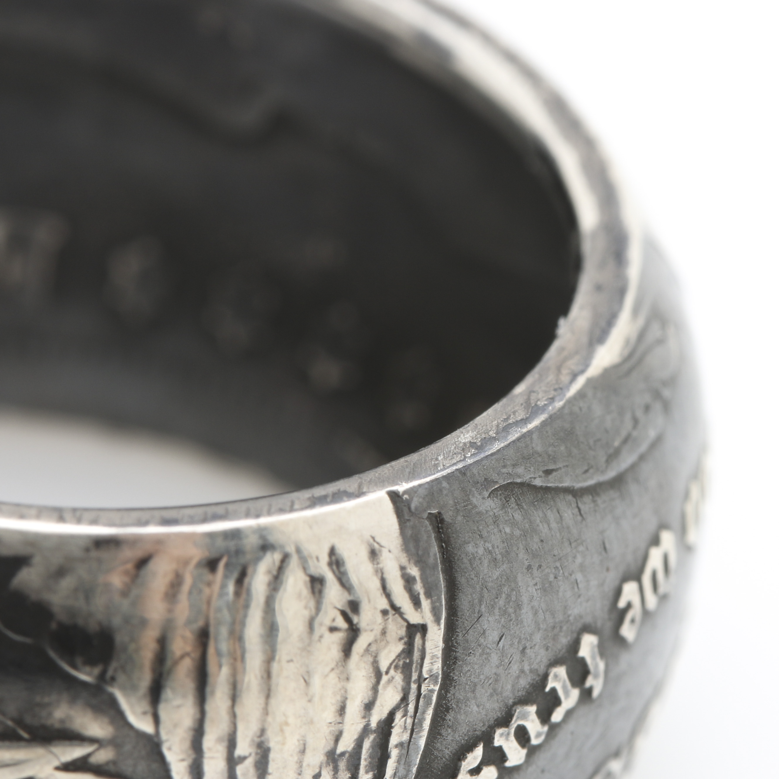 Vintage Morgan Silver Dollar Coin Ring