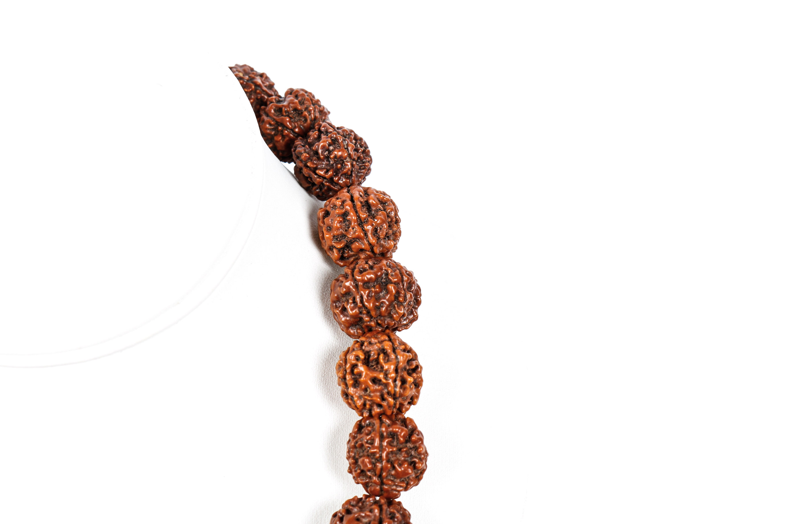 Wooden Bead and Copper Necklace