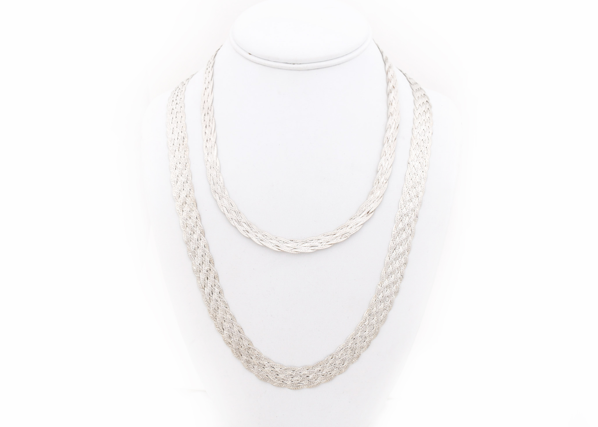 Sterling Silver Italian Rope Necklaces