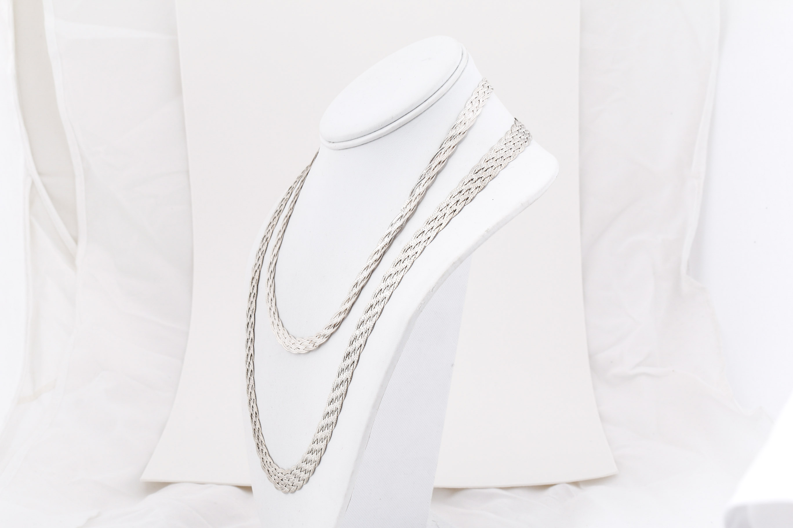 Sterling Silver Italian Rope Necklaces