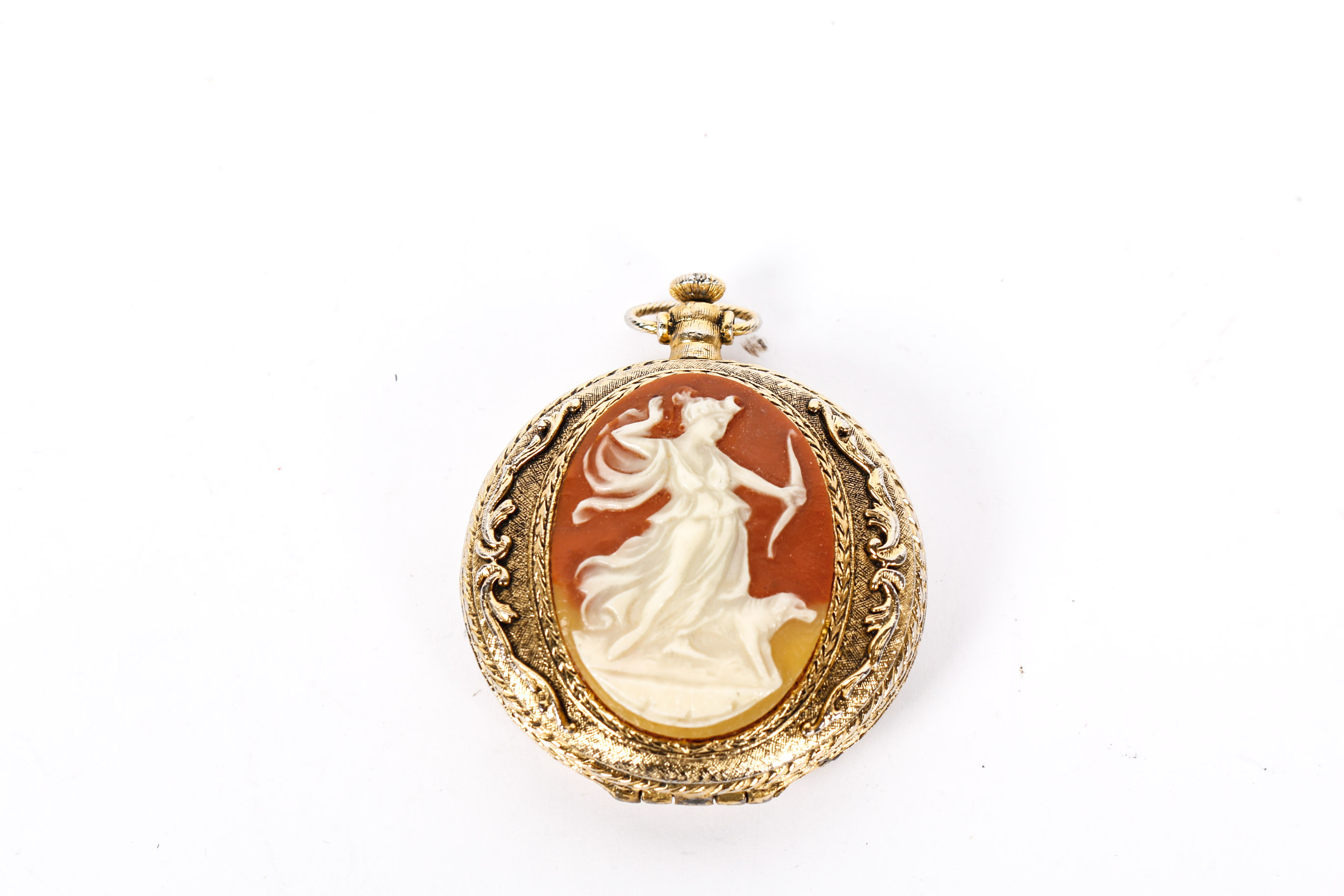 Vintage Max Factor Cameo Enchanted Forest Compact and Cameo Pin