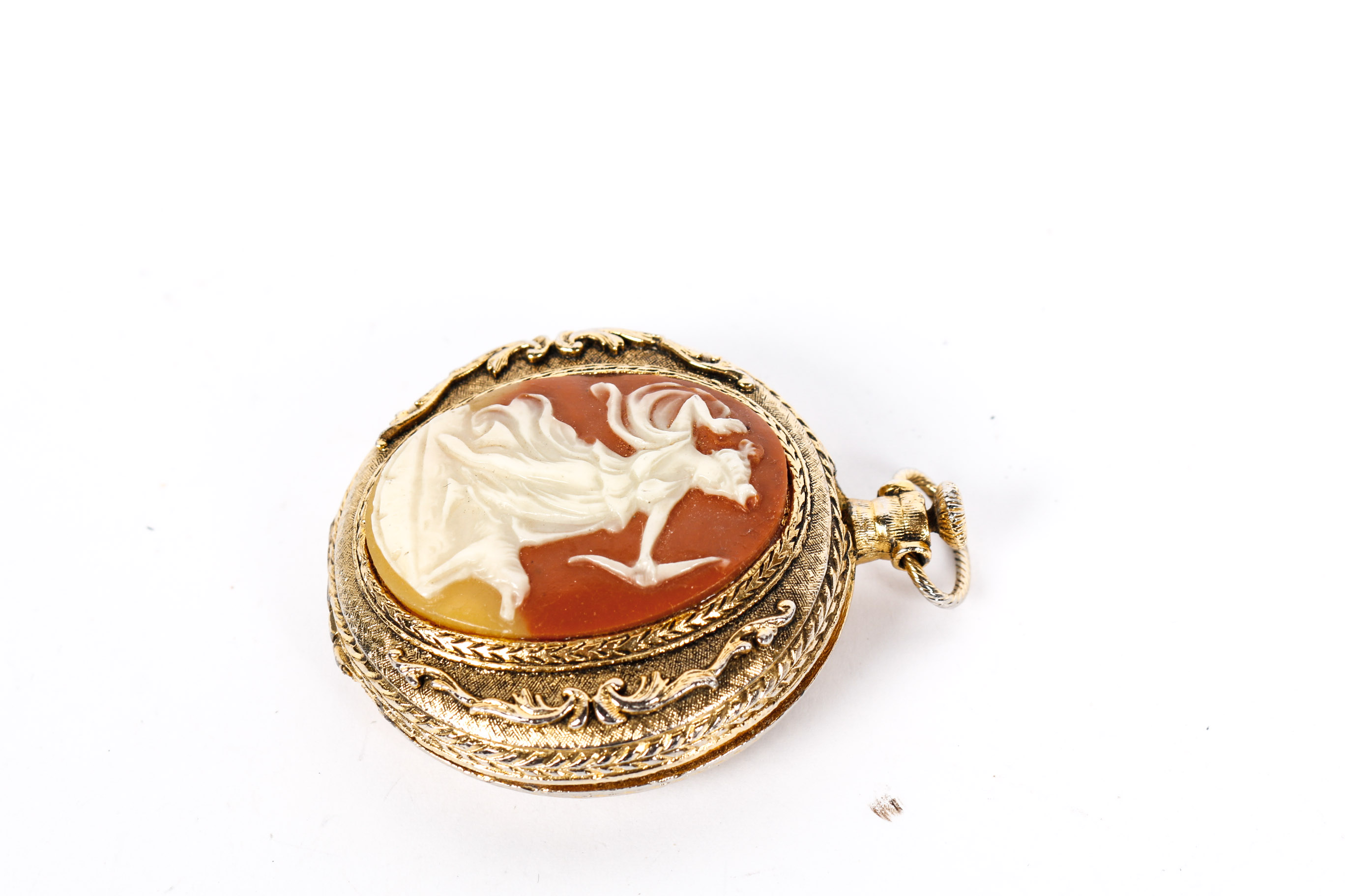 Vintage Max Factor Cameo Enchanted Forest Compact and Cameo Pin