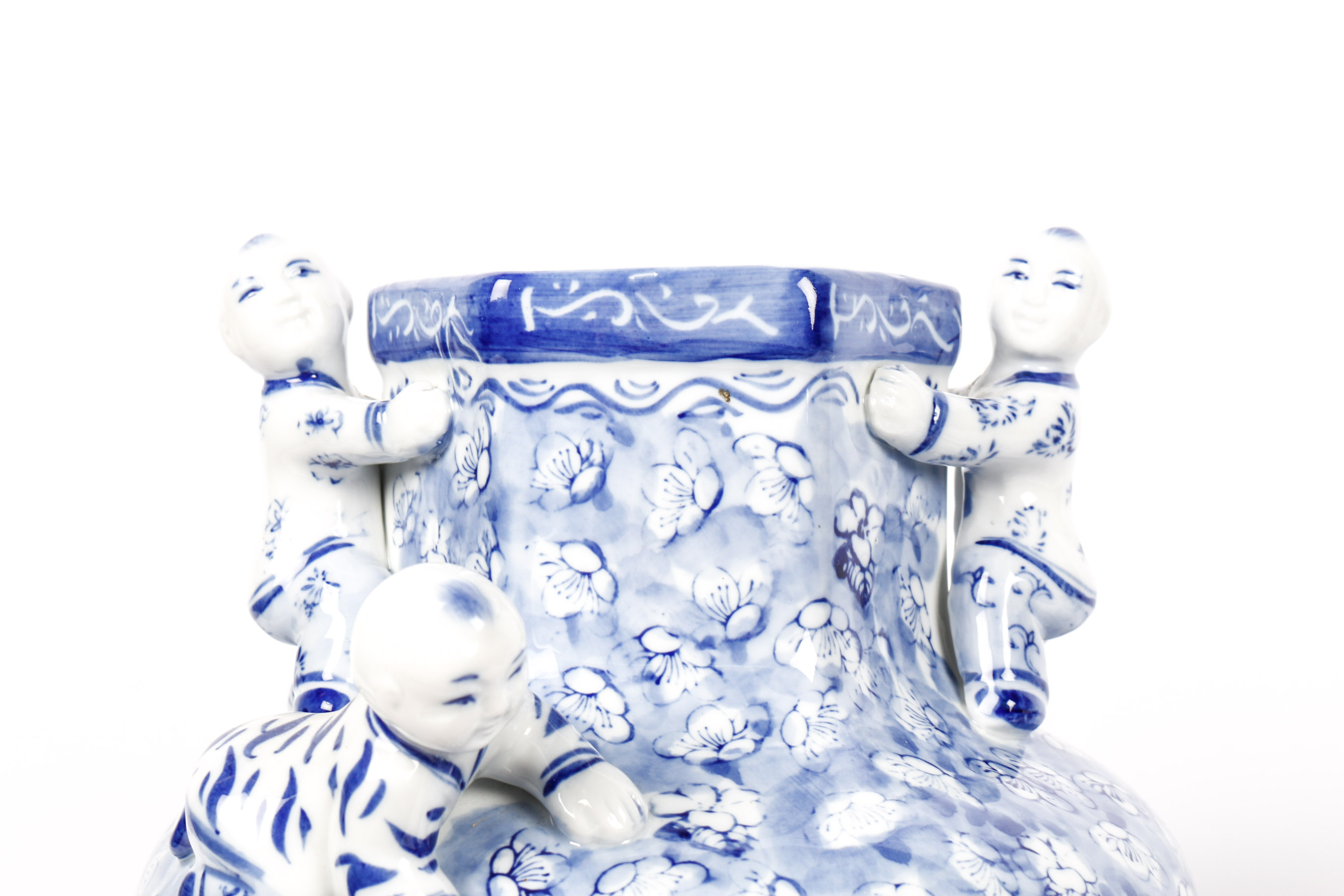 Pair of Chinese Blue and White Vases