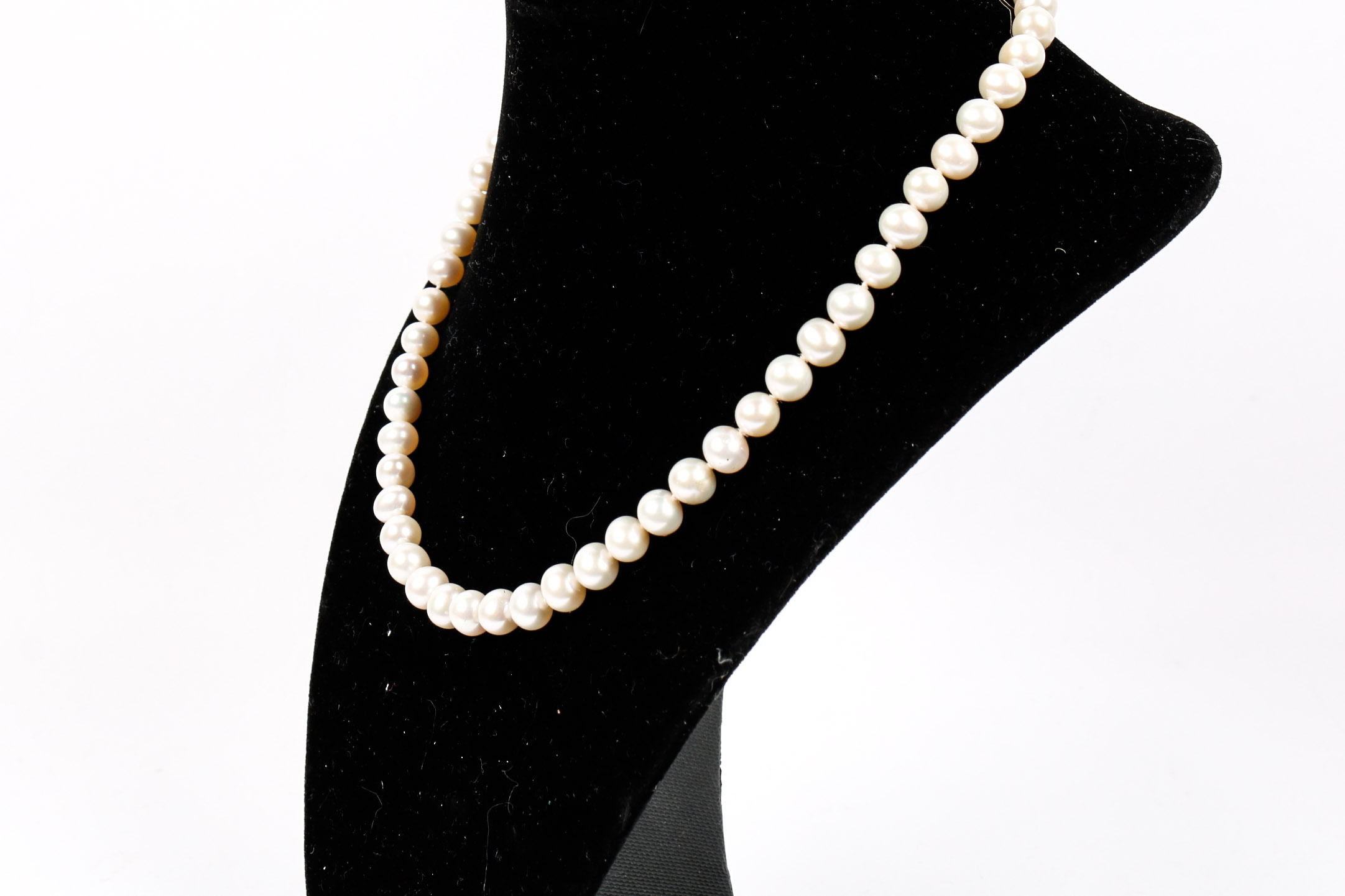 10K Yellow Gold Pearl Necklace