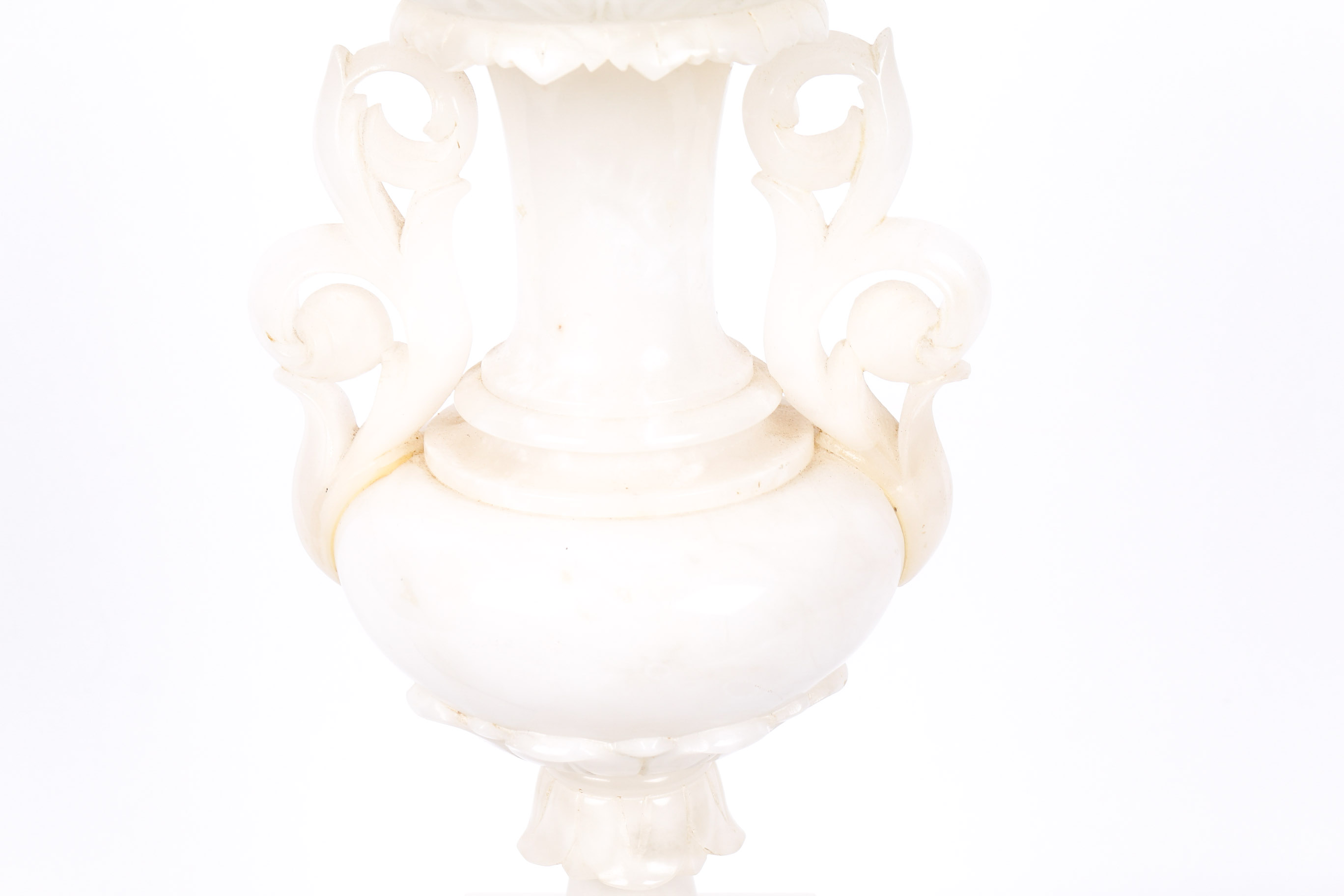 Antique Alabaster Table Lamp