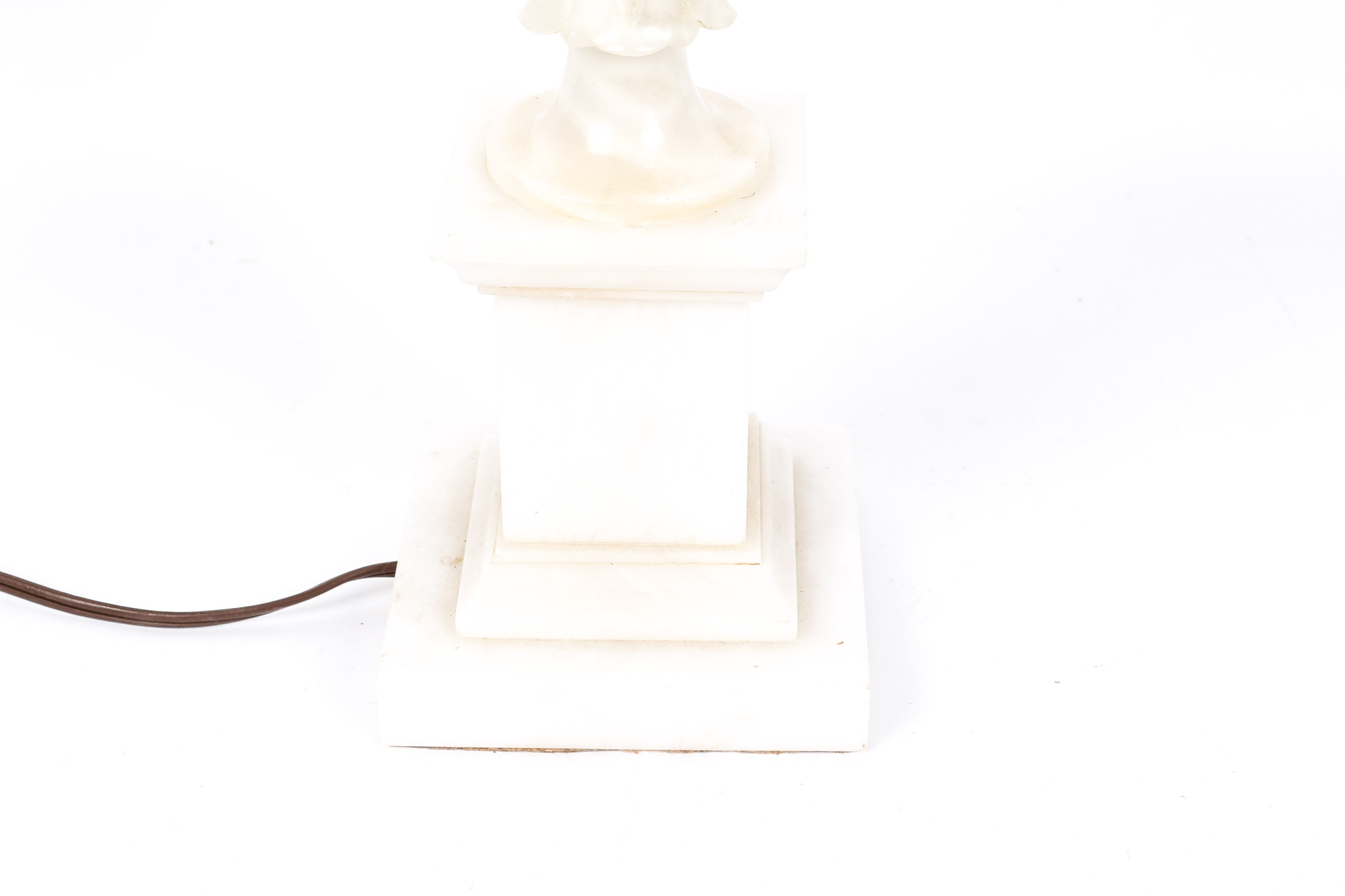 Antique Alabaster Table Lamp