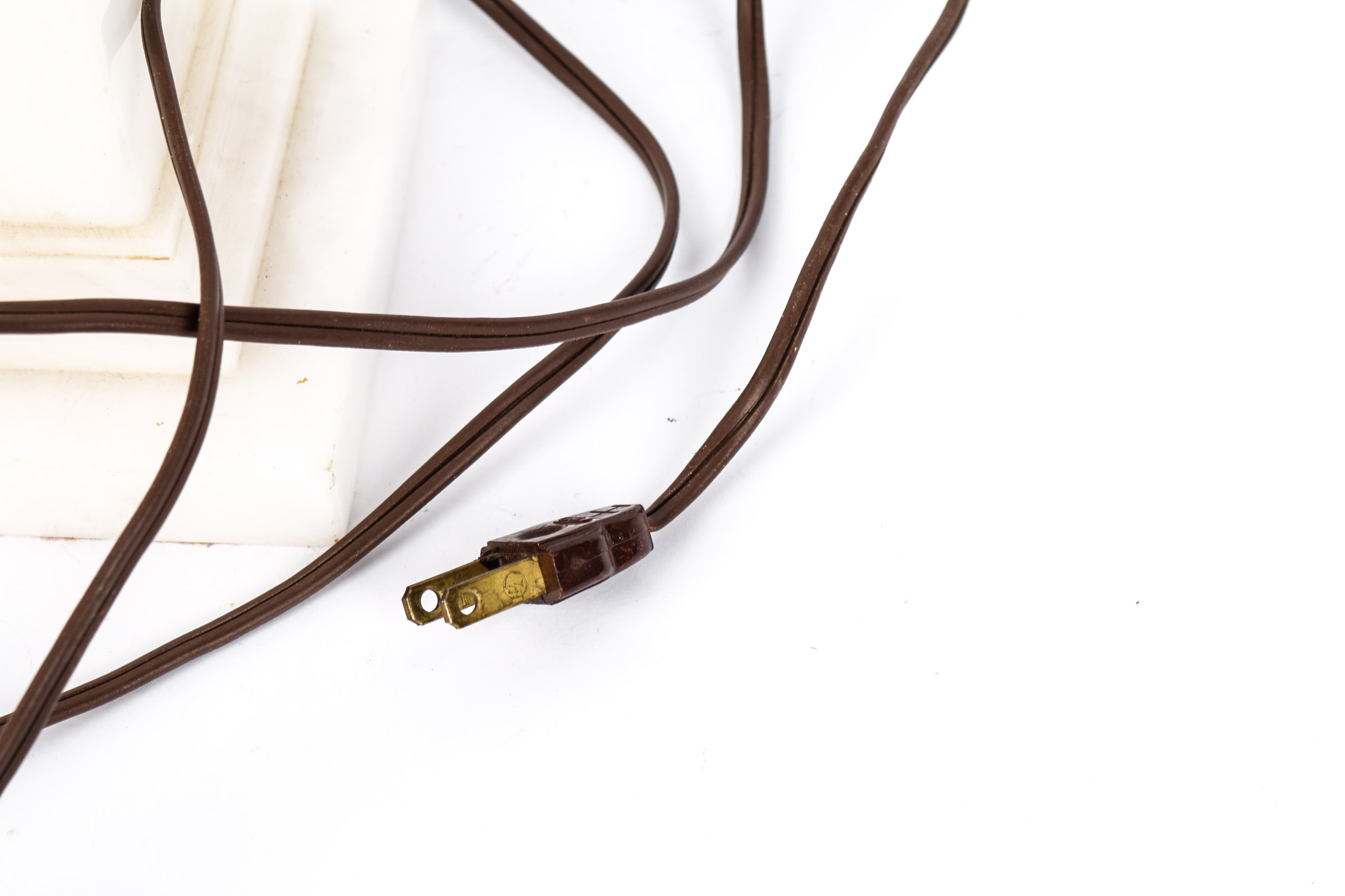 Antique Alabaster Table Lamp