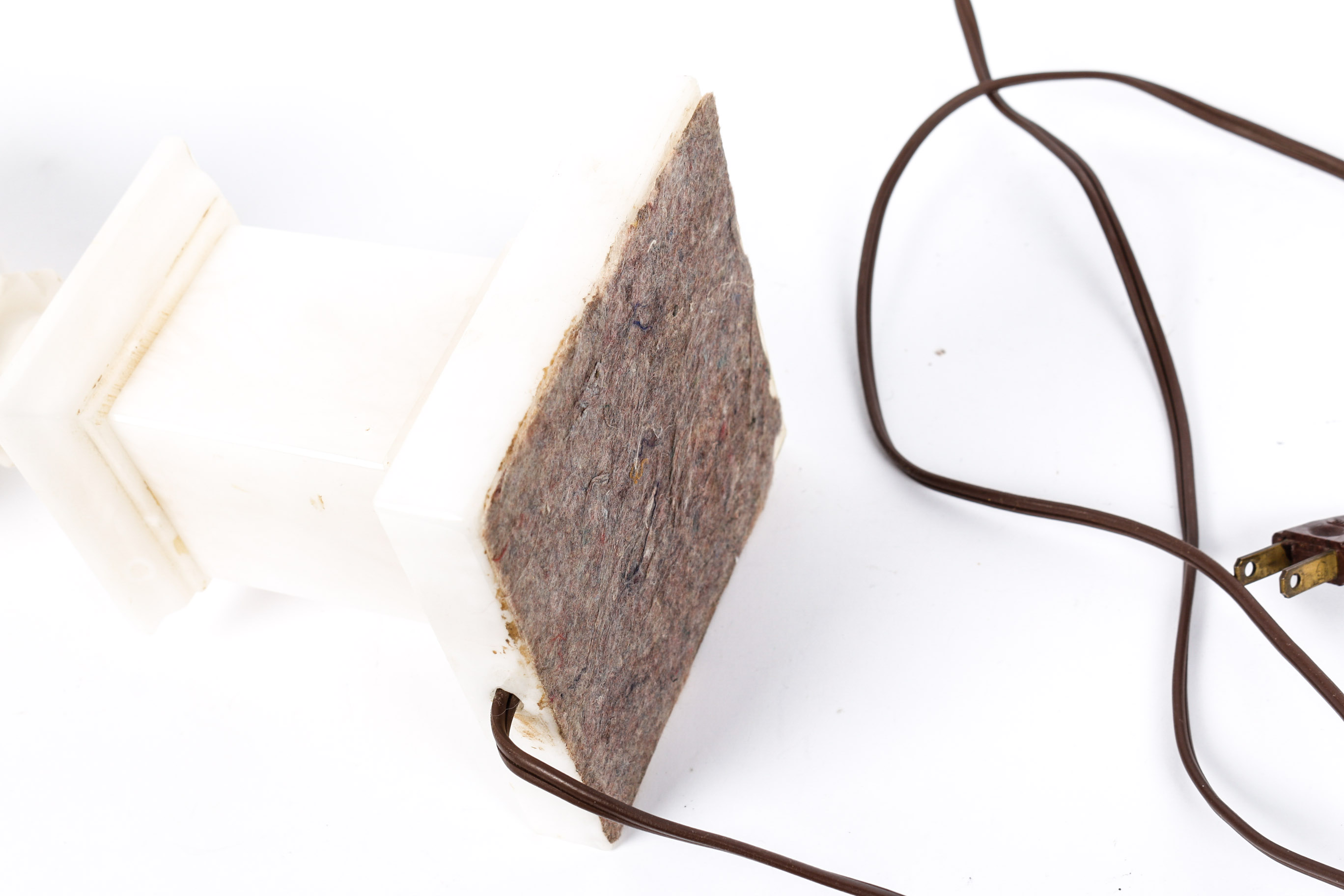 Antique Alabaster Table Lamp