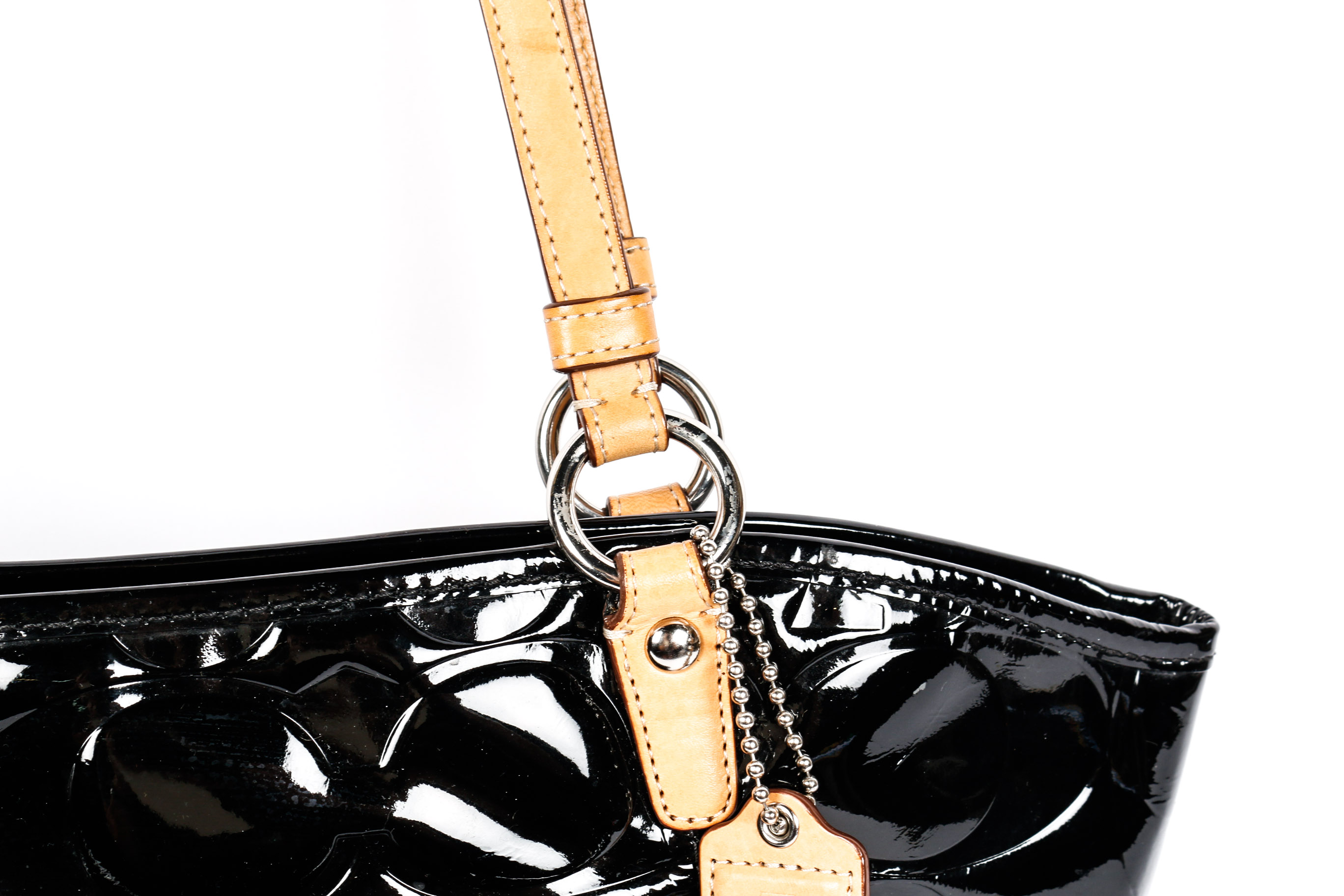 Coach Patent Leather Tote Bag