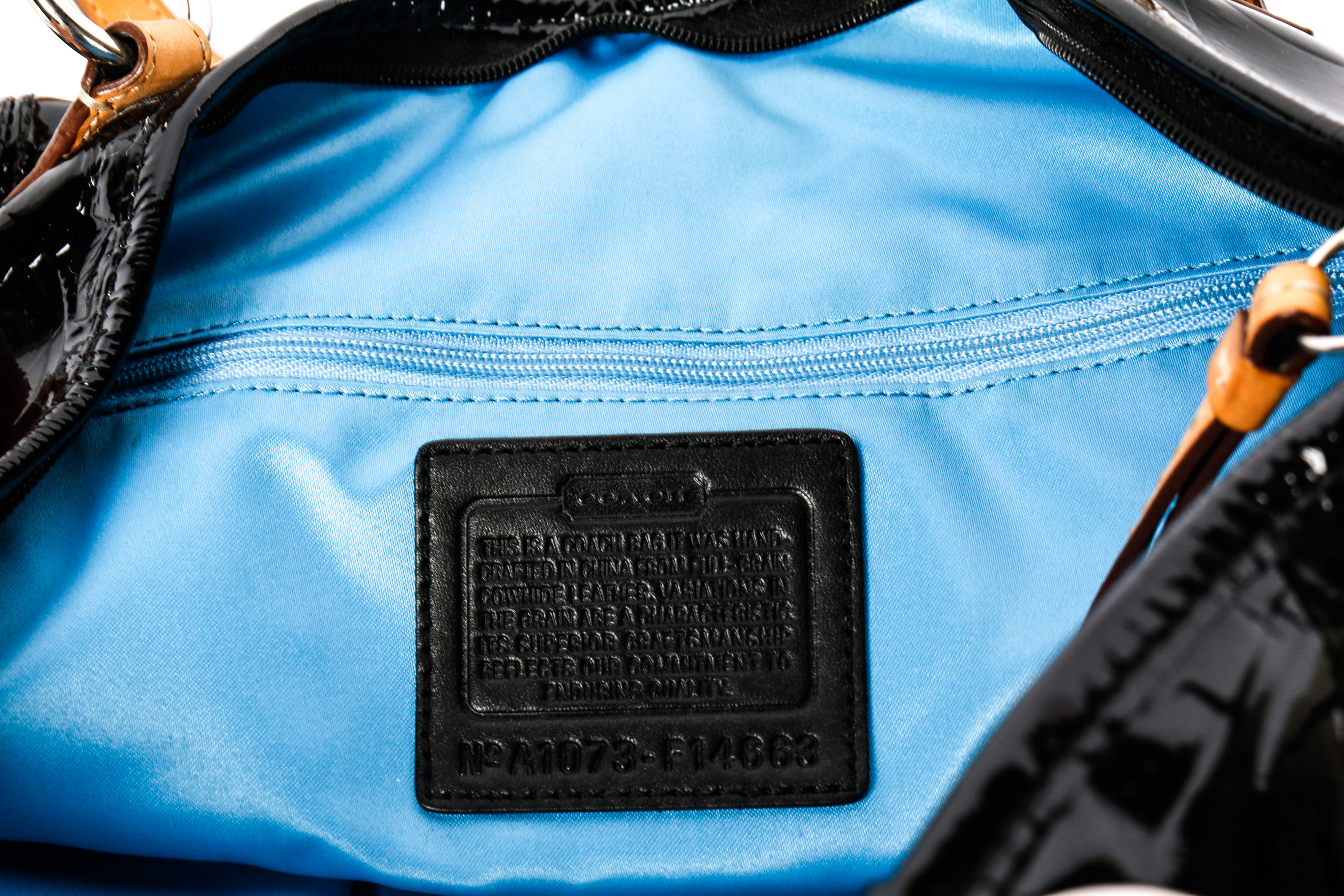 Coach Patent Leather Tote Bag