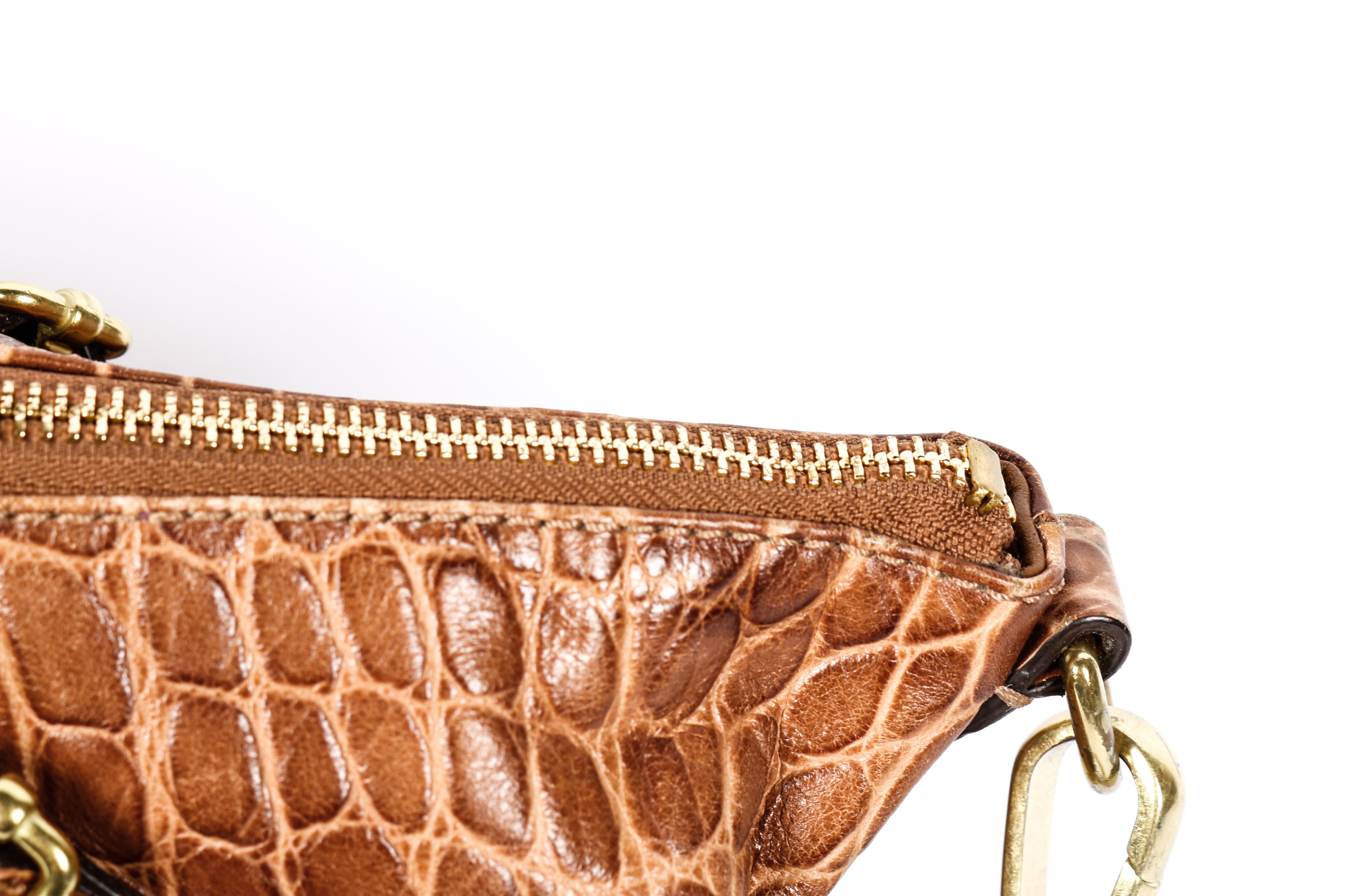 Coach Madison Exotic Embossed Leather Sophia Convertible Satchel