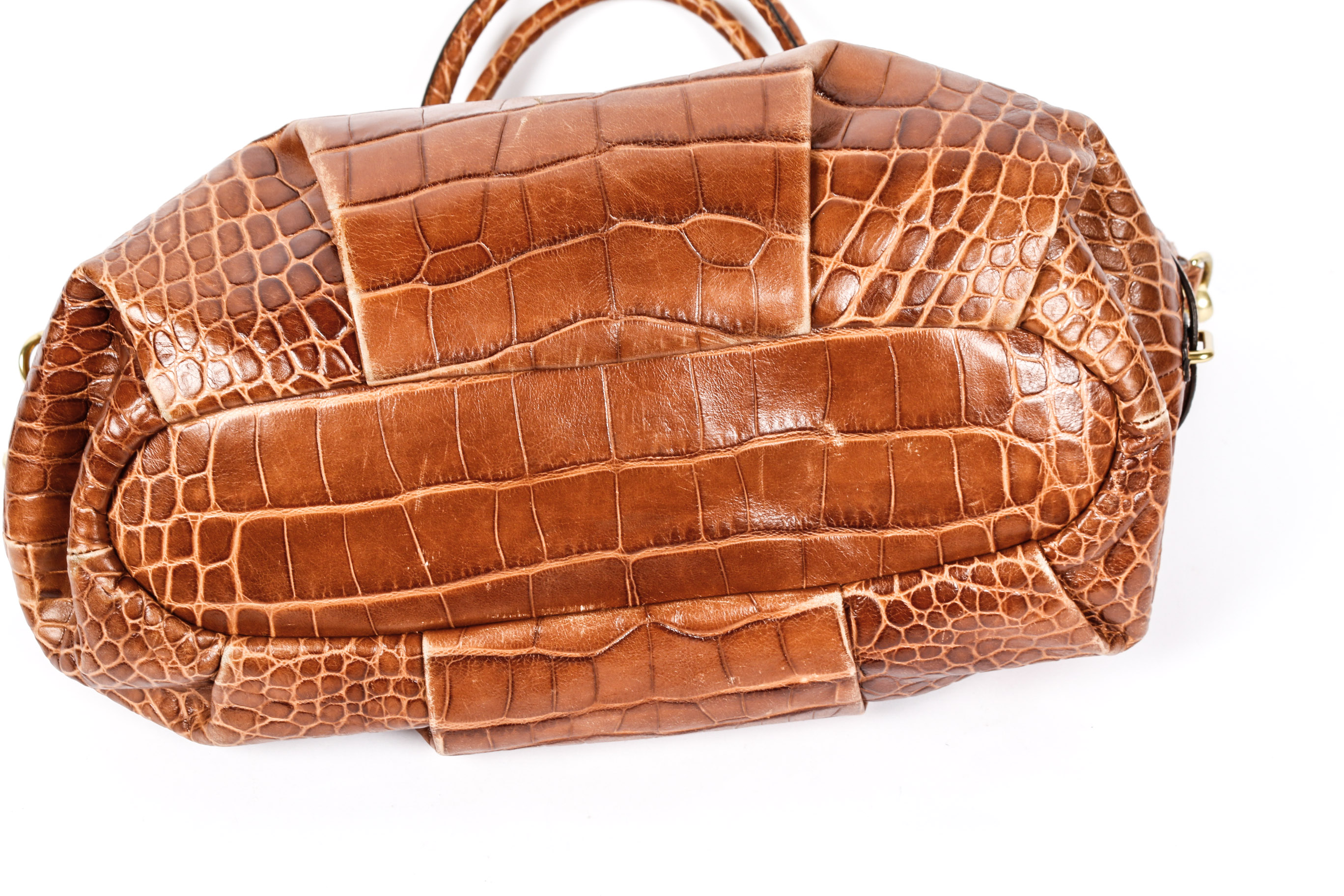 Coach Madison Exotic Embossed Leather Sophia Convertible Satchel