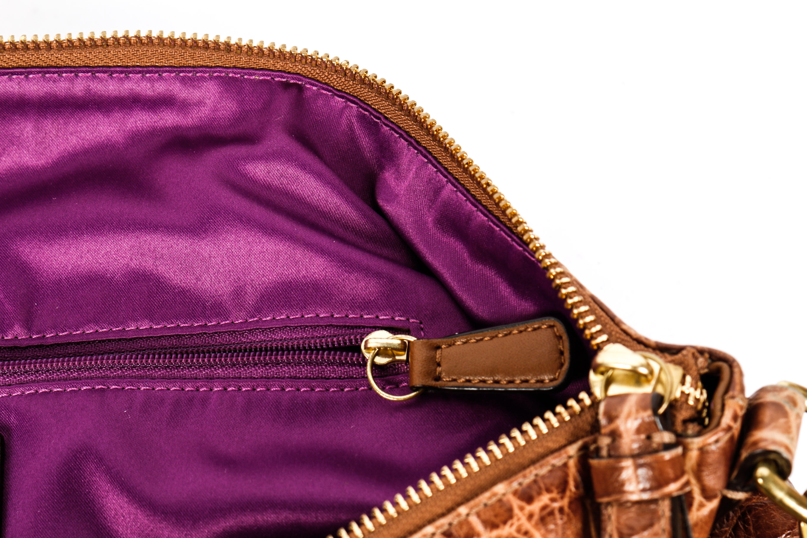 Coach Madison Exotic Embossed Leather Sophia Convertible Satchel