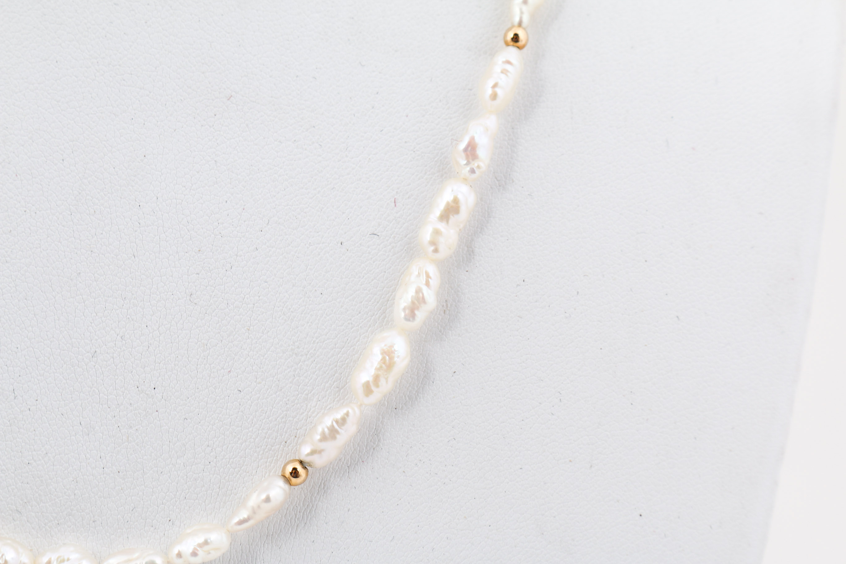 14K Yellow Gold Freshwater Pearl Necklace