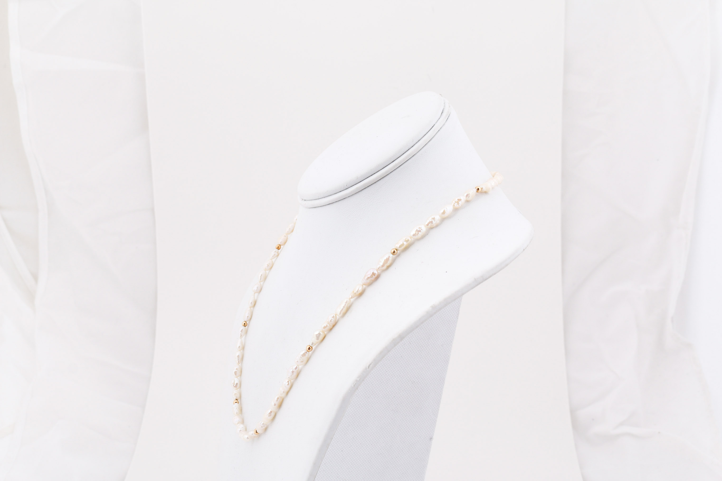 14K Yellow Gold Freshwater Pearl Necklace