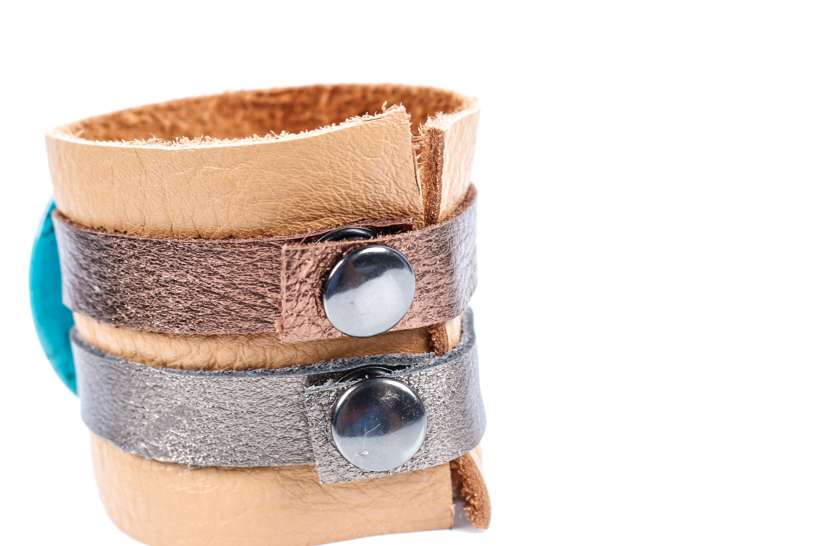 Two Leather Cuffs