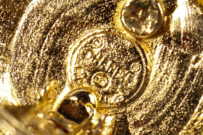 Vintage 1980s Chanel Faux Pearl and Gold Toned Earrings