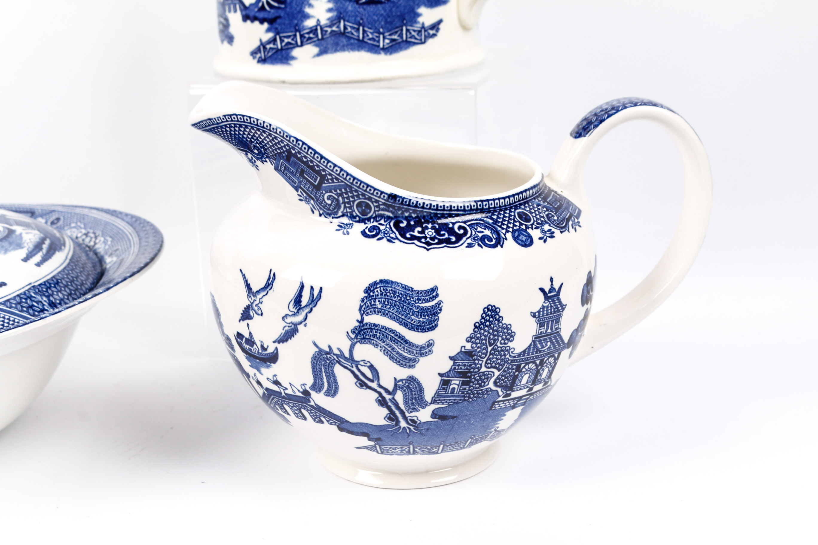 Assortment of "Blue Willow" Serving Pieces