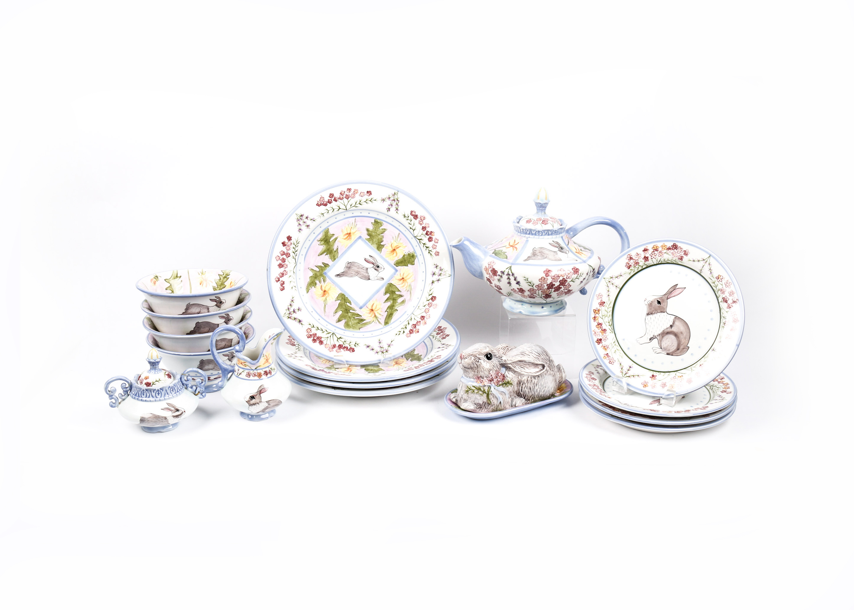 Danna Cullen "Meadow Bunny" Dinnerware