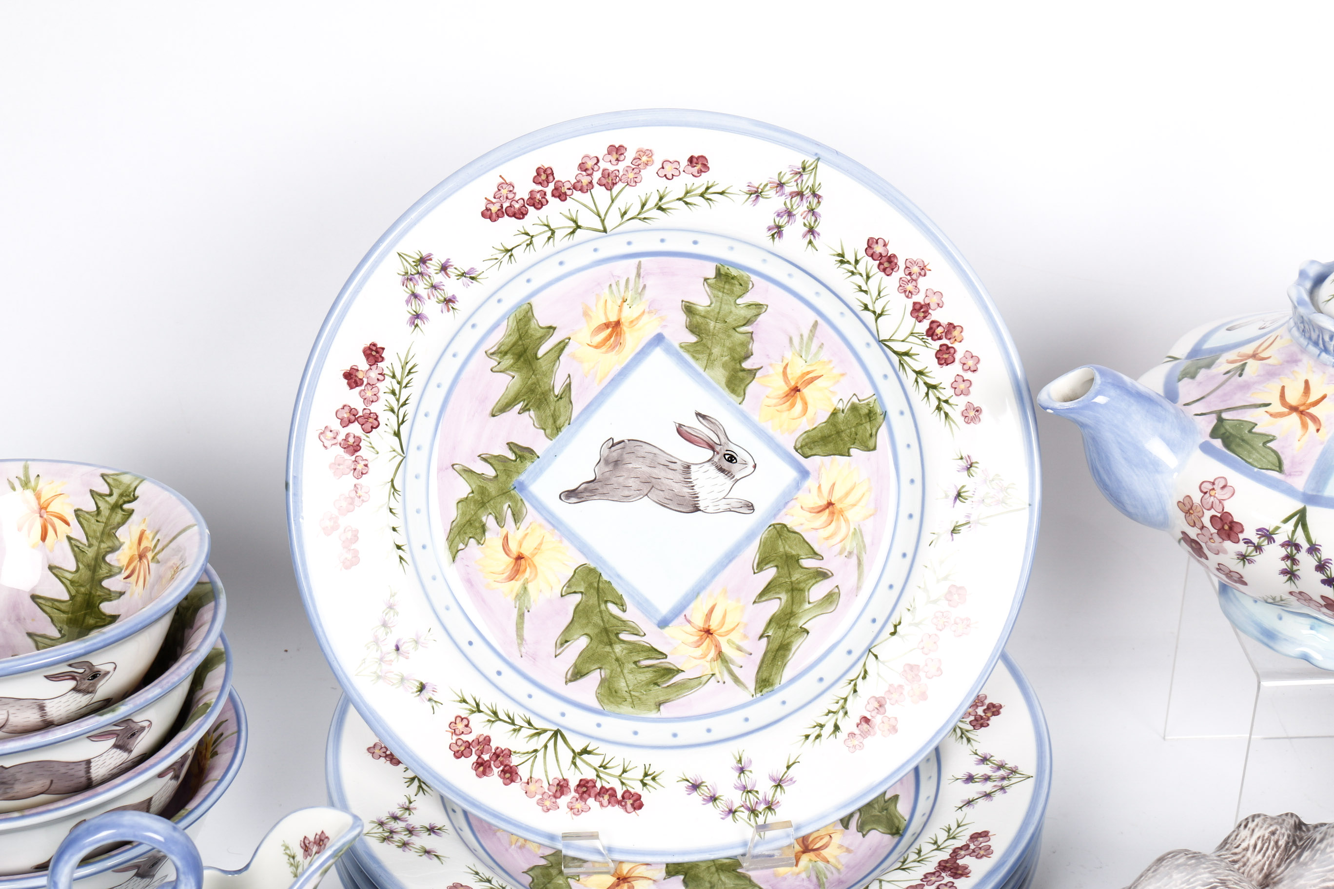 Danna Cullen "Meadow Bunny" Dinnerware