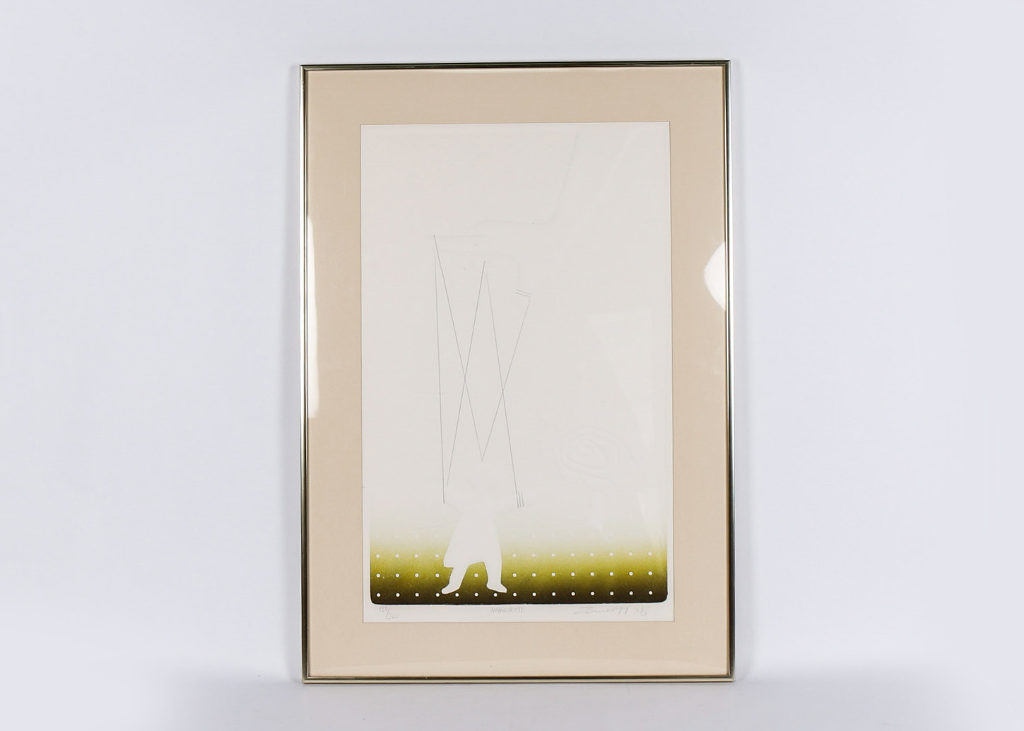 Pair of Framed Mixed Media Prints Signed Zenner