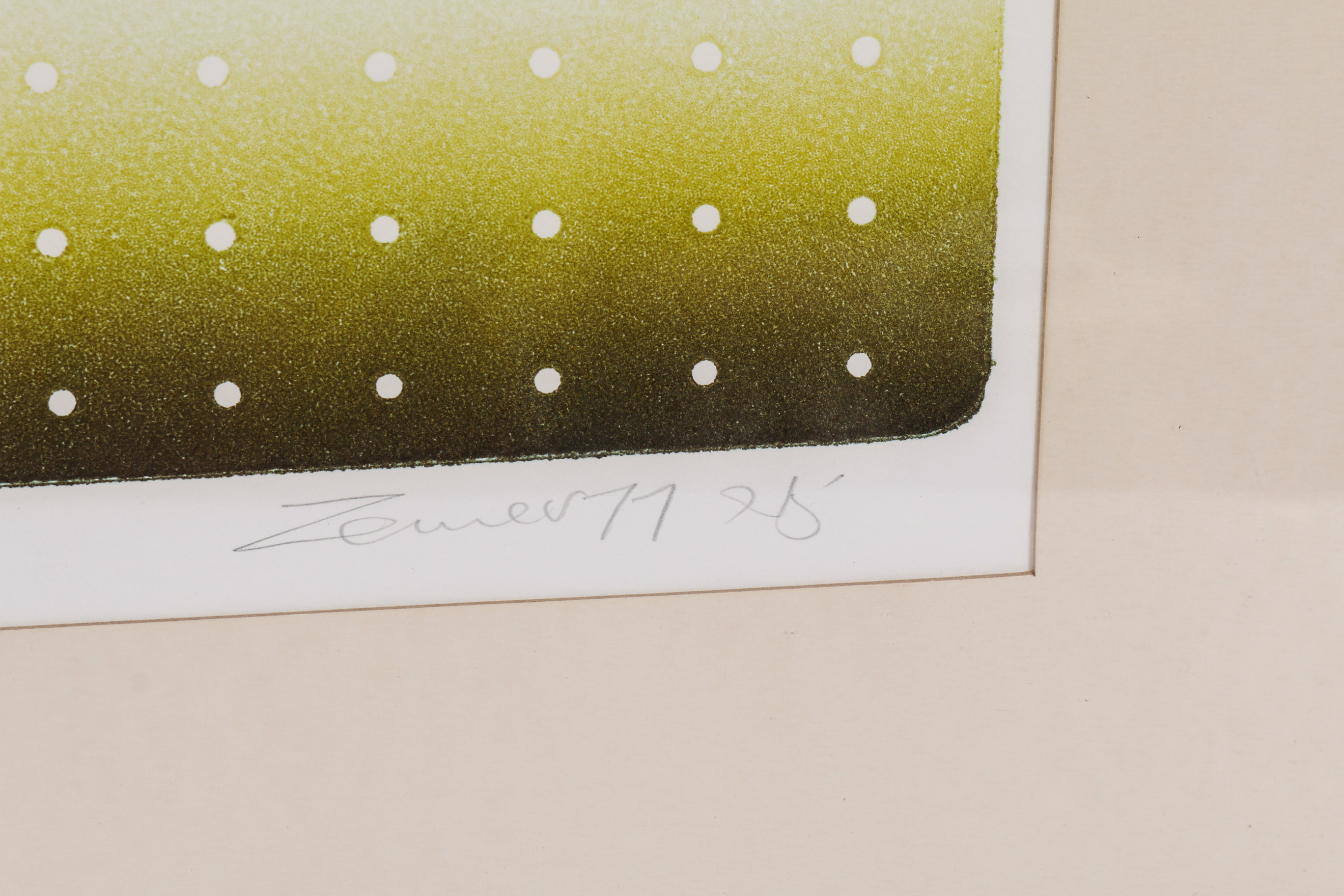 Pair of Framed Mixed Media Prints Signed Zenner