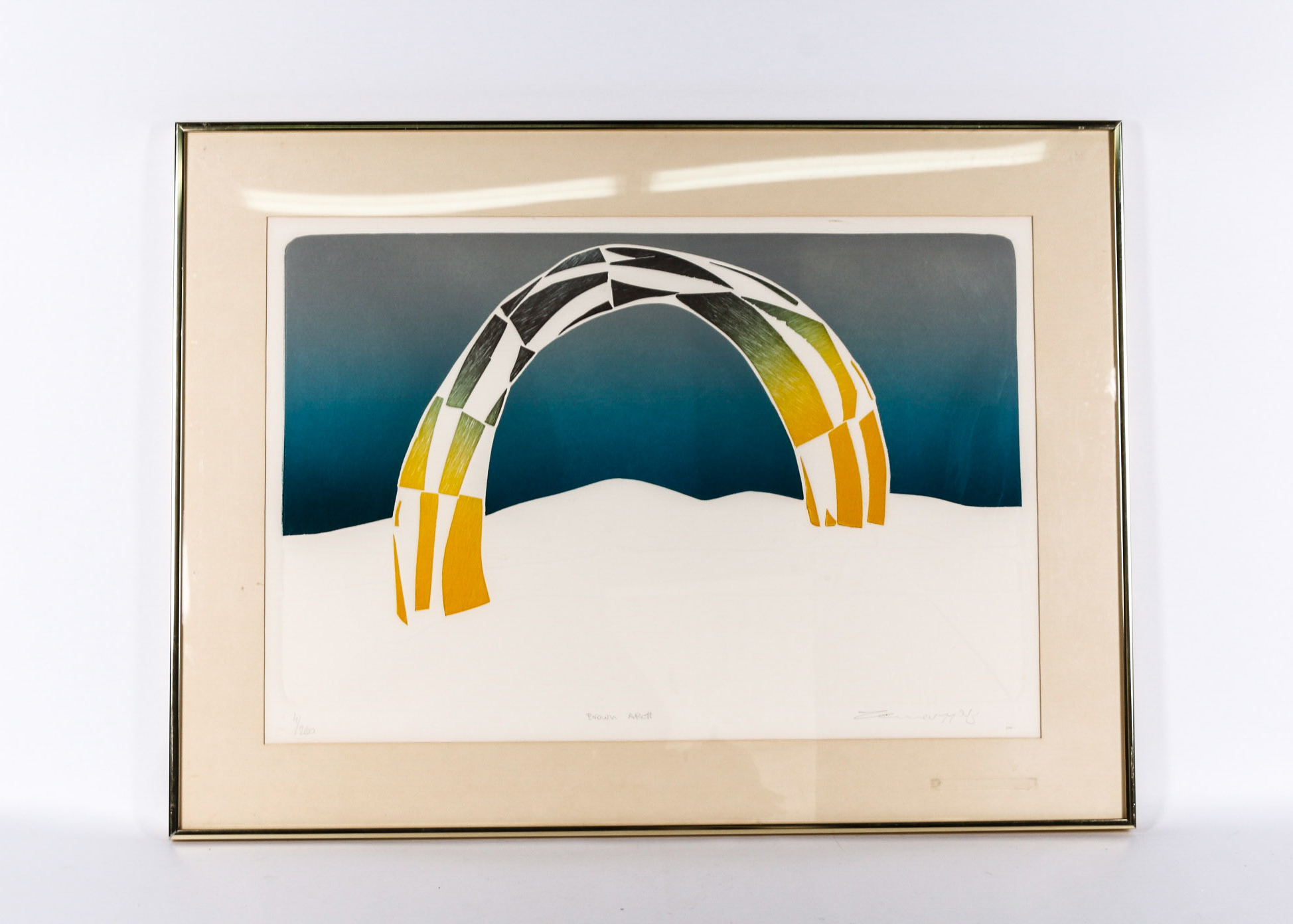 Pair of Framed Mixed Media Prints Signed Zenner