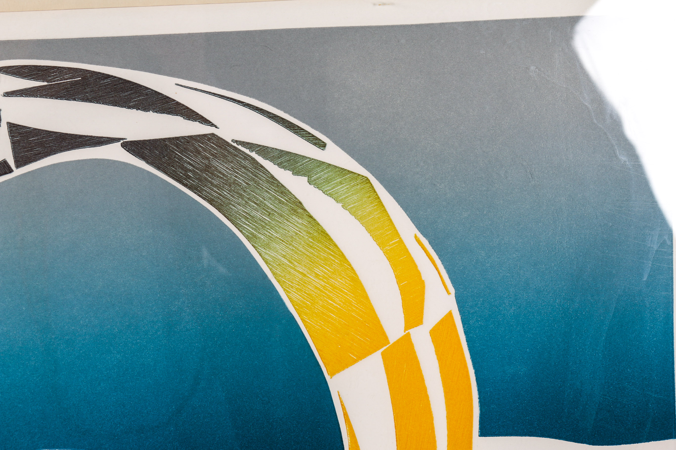 Pair of Framed Mixed Media Prints Signed Zenner