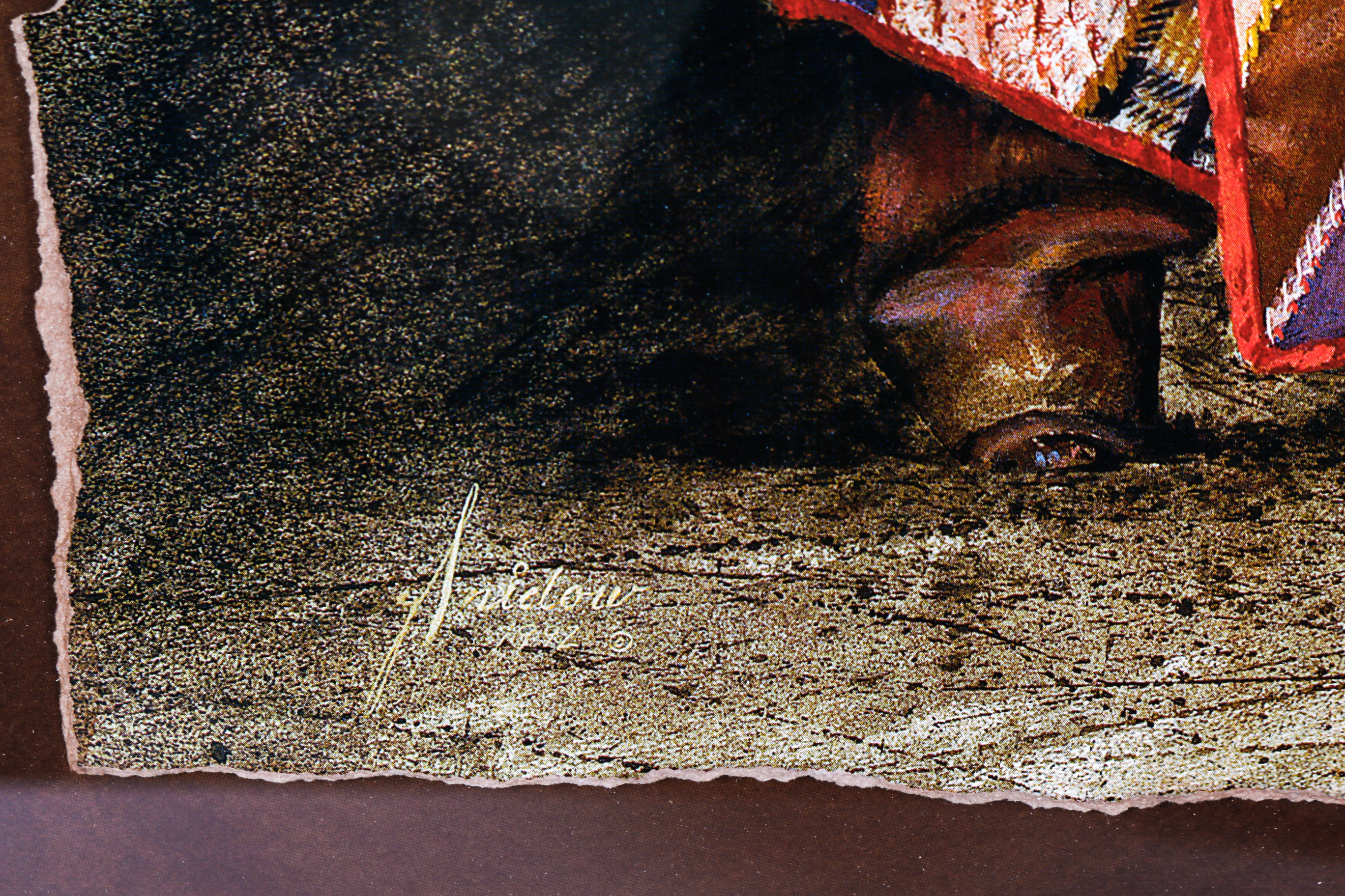 Offset Lithograph Print After "Crazy Quilt"