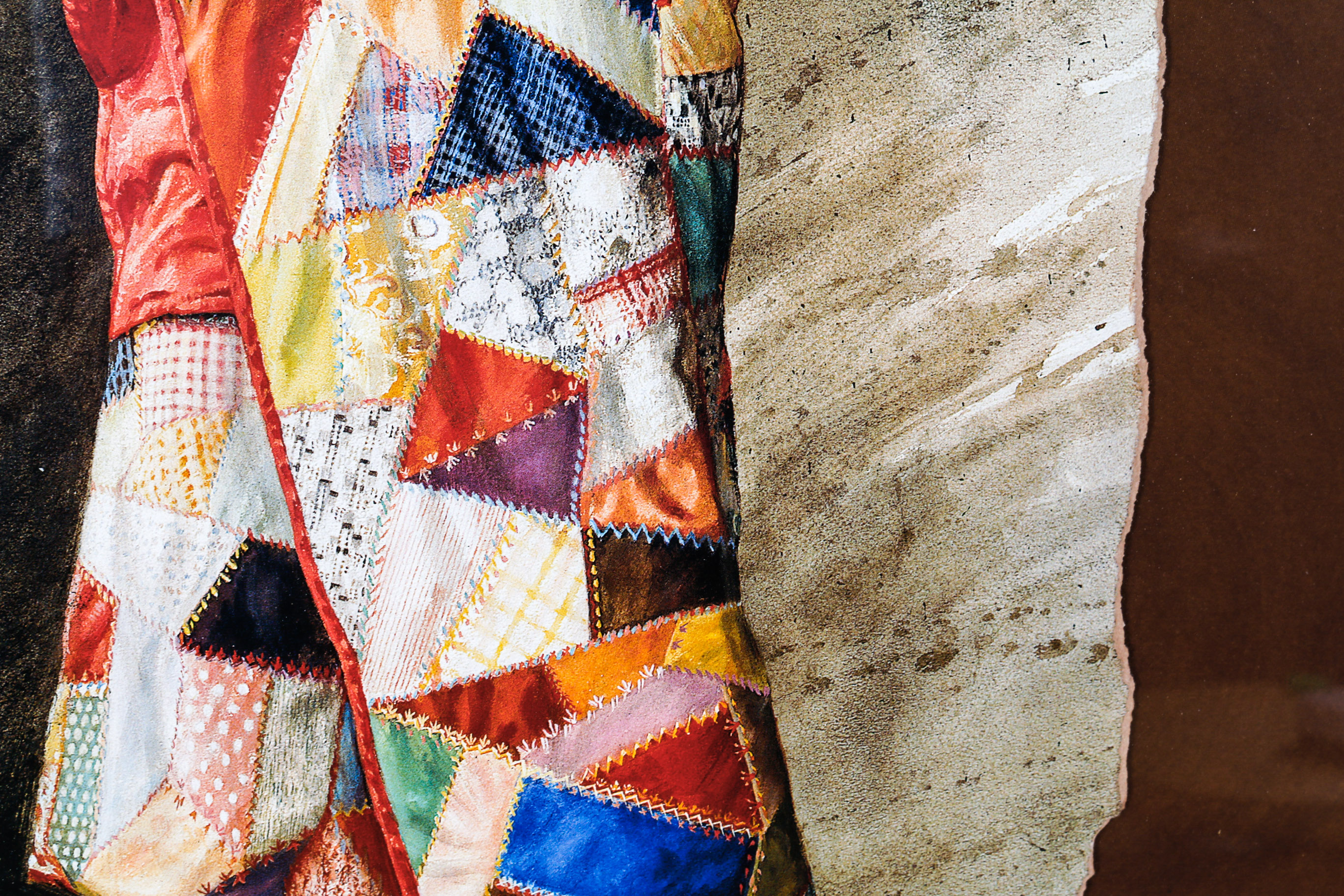 Offset Lithograph Print After "Crazy Quilt"