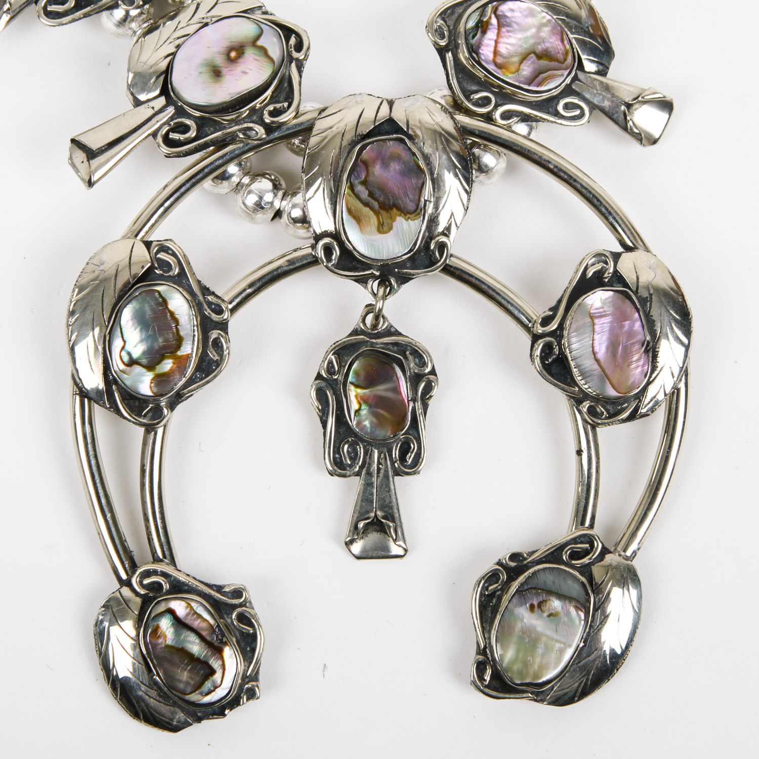 Native American Style Squash Blossom Costume Parure